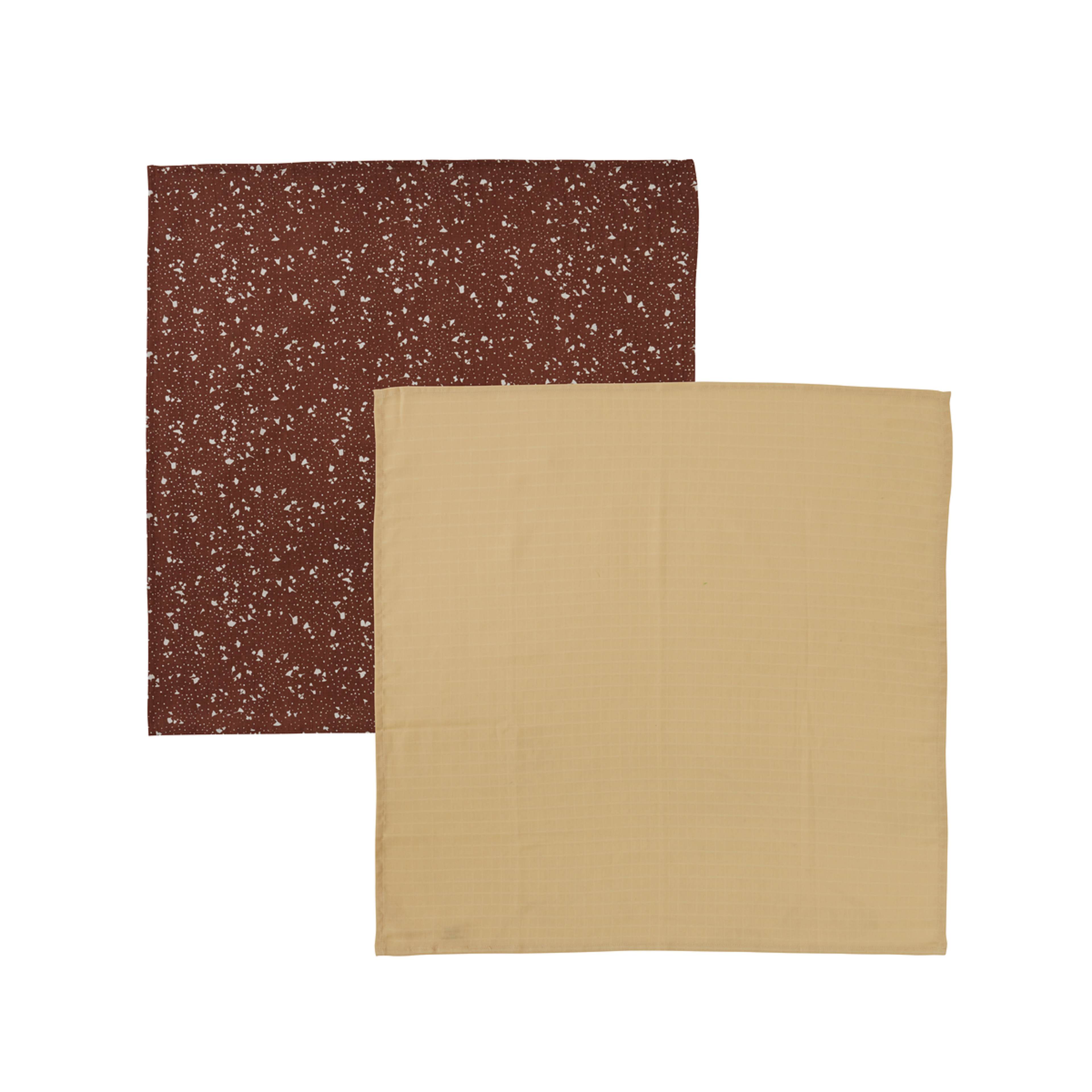Iro Muslin - Pack Of 2, från OYOY Mini, i färgen yellow. Klicka för att öppna bilden i stort format