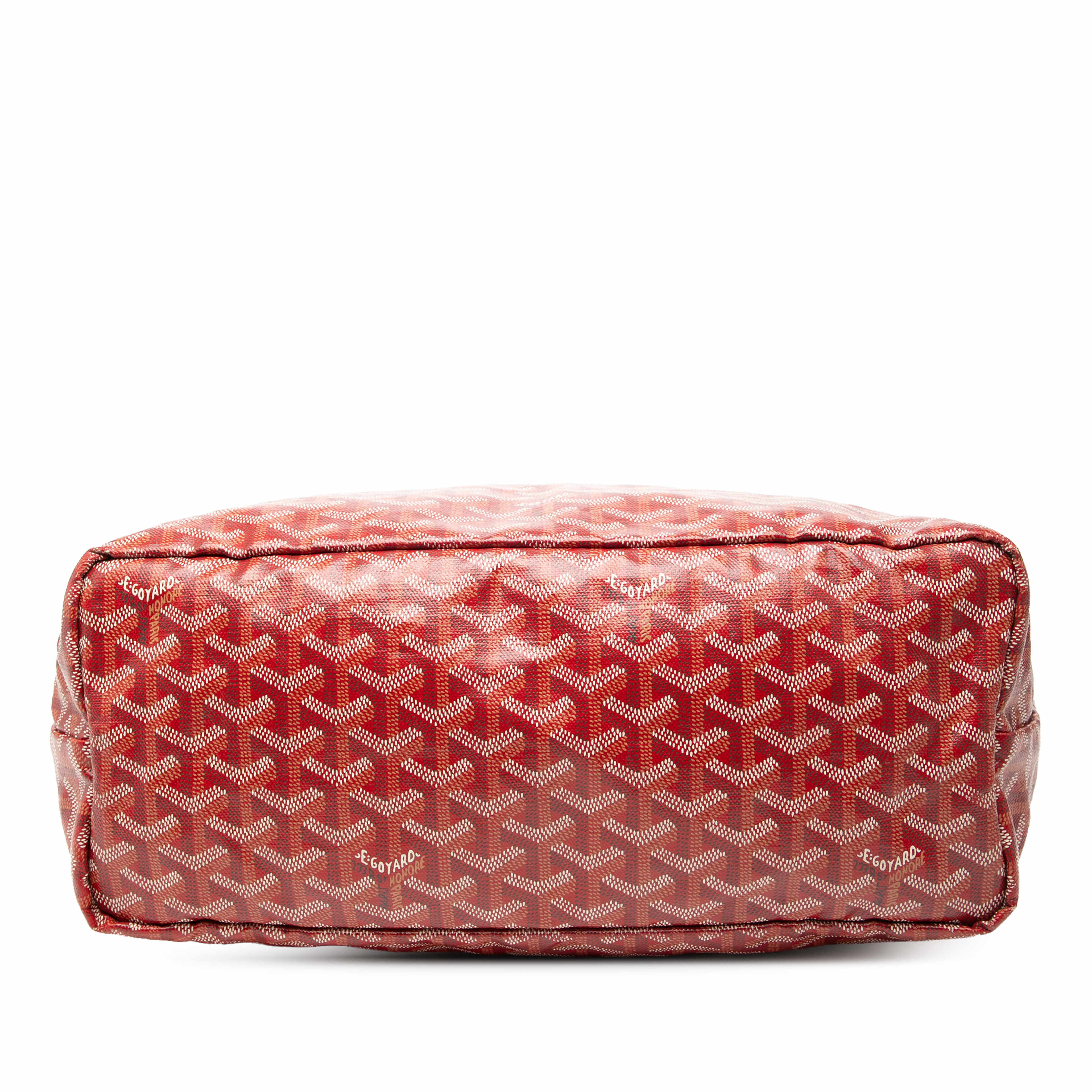 Goyard Goyardine Saint Louis Pm, från Luxclusif, i färgen red. Klicka för att öppna bilden i stort format