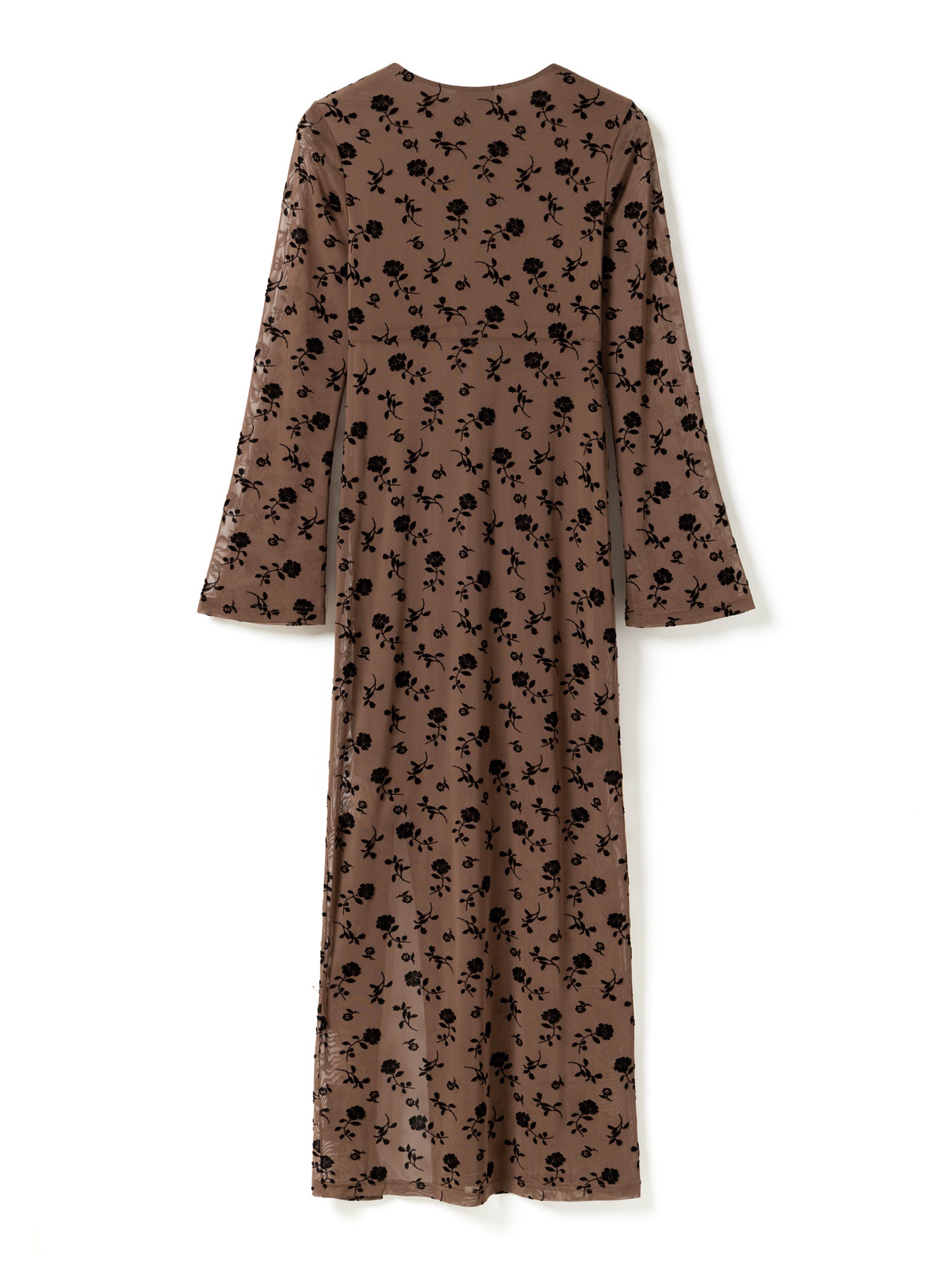 Kameyella Dress - Clarity Morel Print, från Noella, i färgen clarity morel print. Klicka för att öppna bilden i stort format