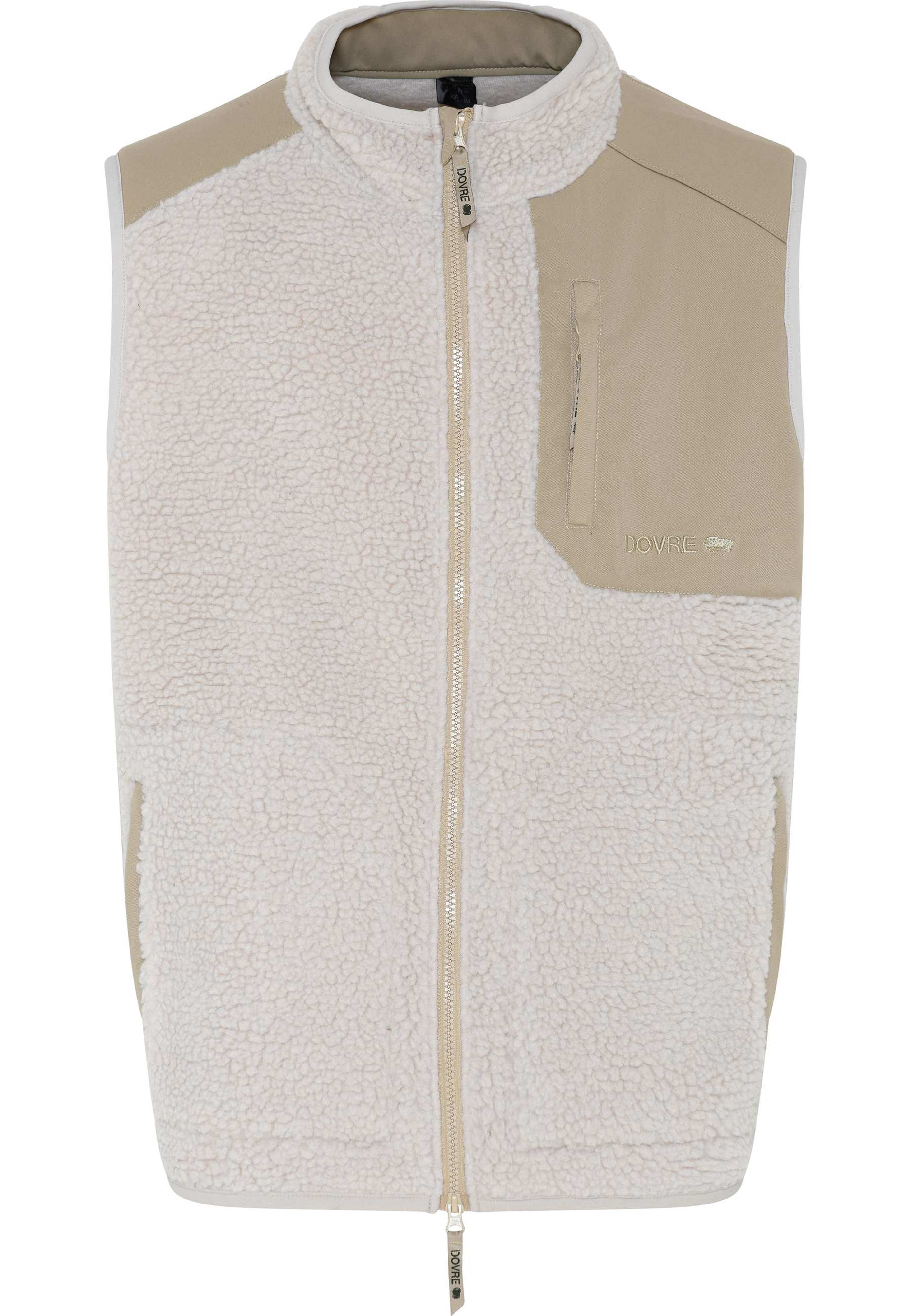 Teddy Fleece Väst | Polyester | Beige