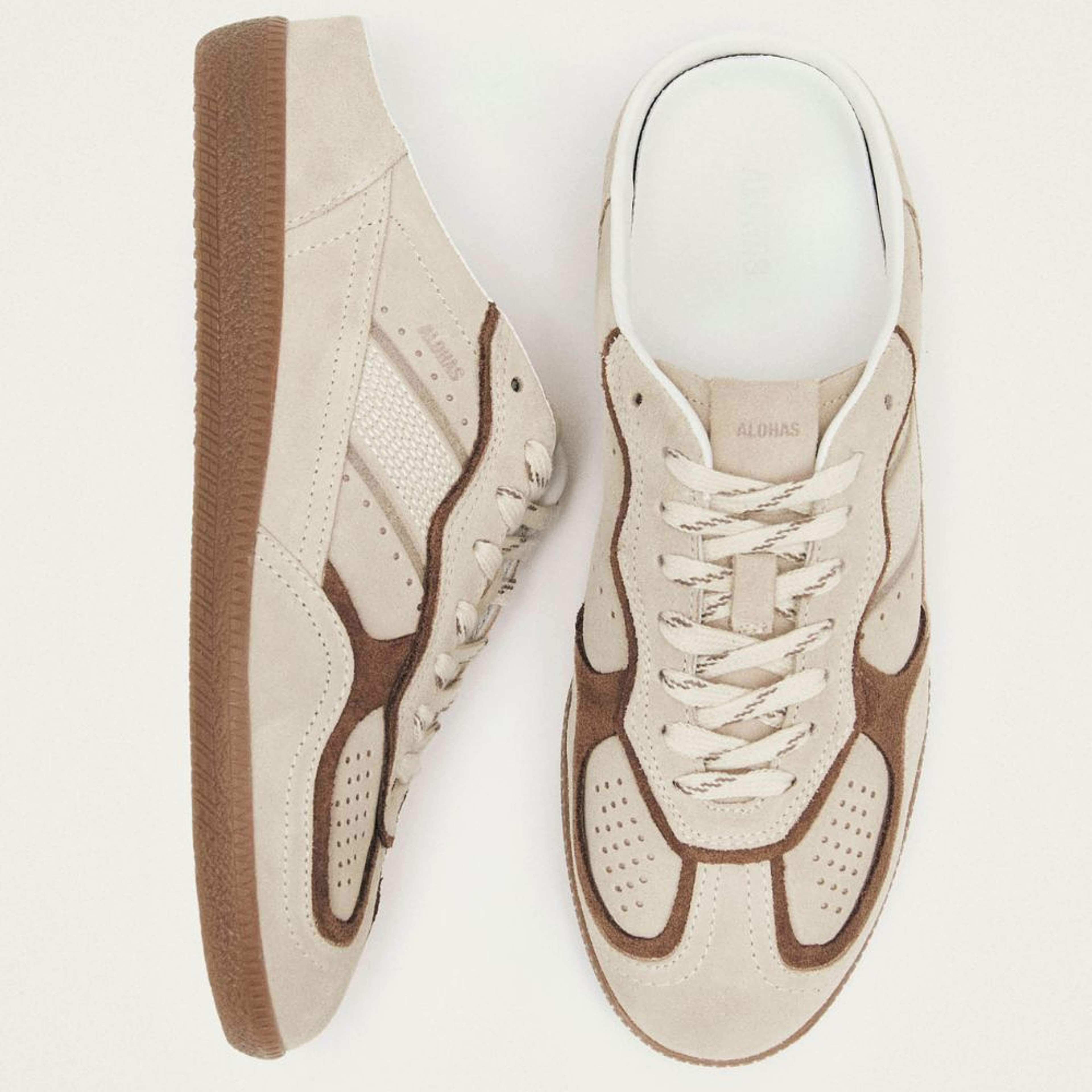 Tb.490 Mule Cream Leather Sneakers