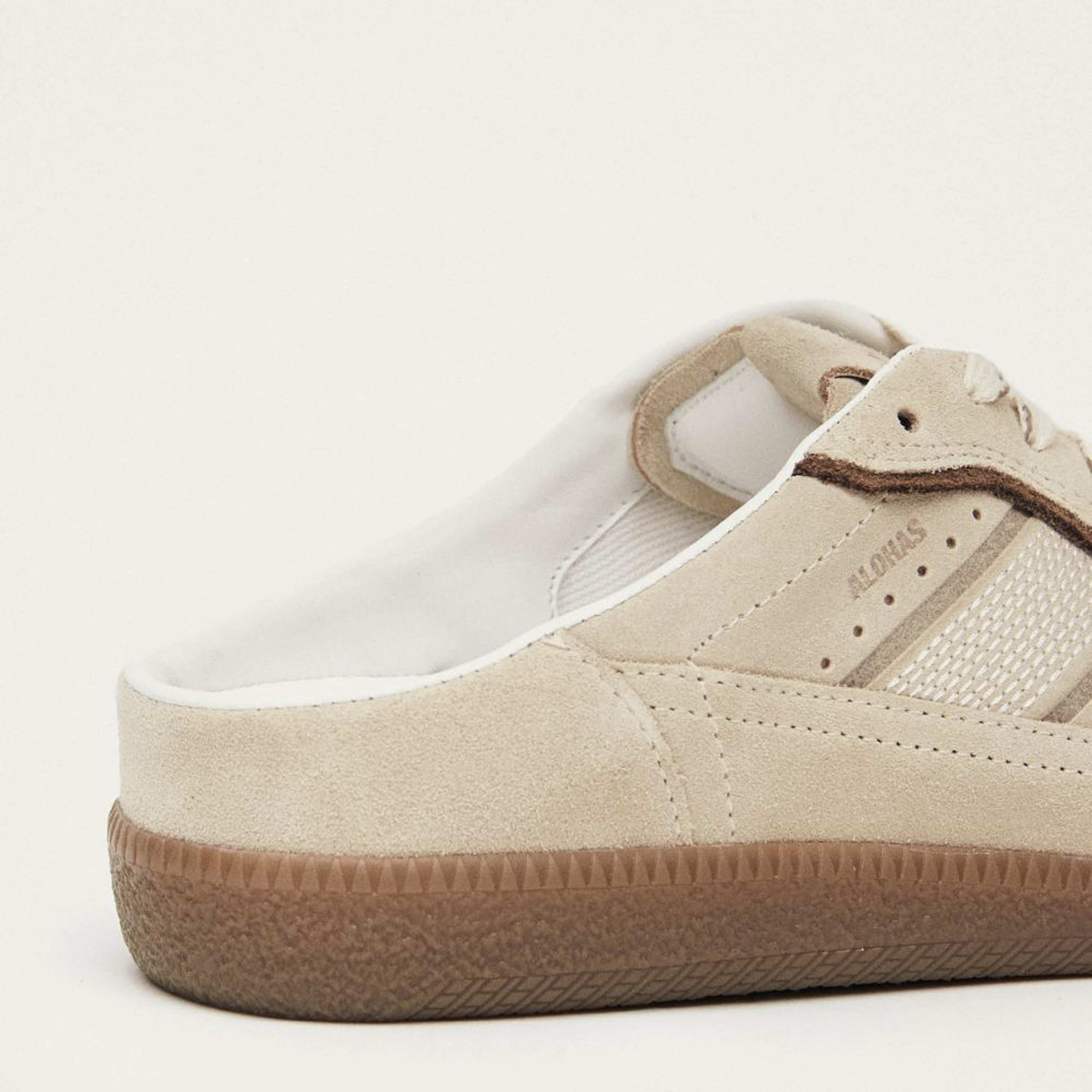 Tb.490 Mule Cream Leather Sneakers
