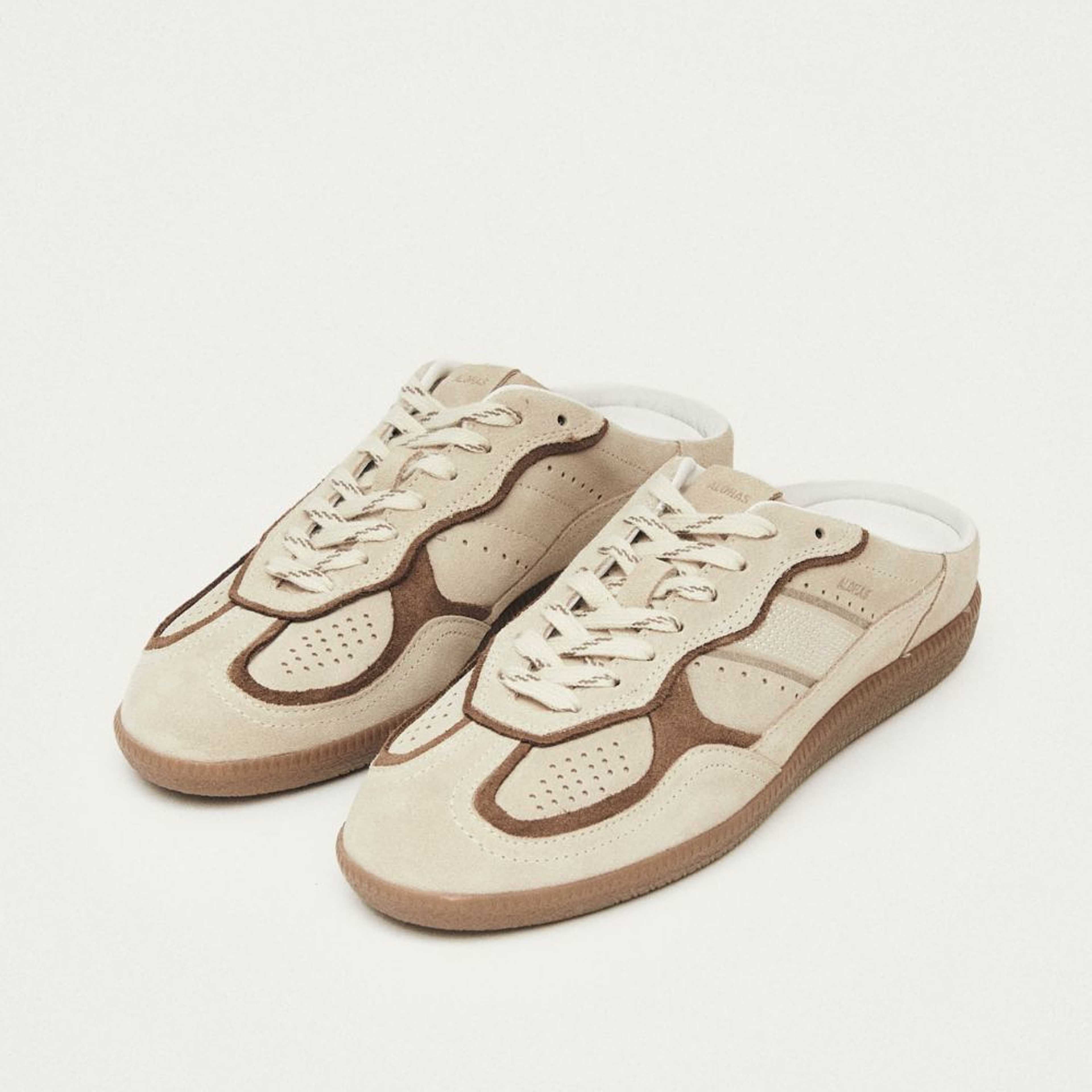 Tb.490 Mule Cream Leather Sneakers
