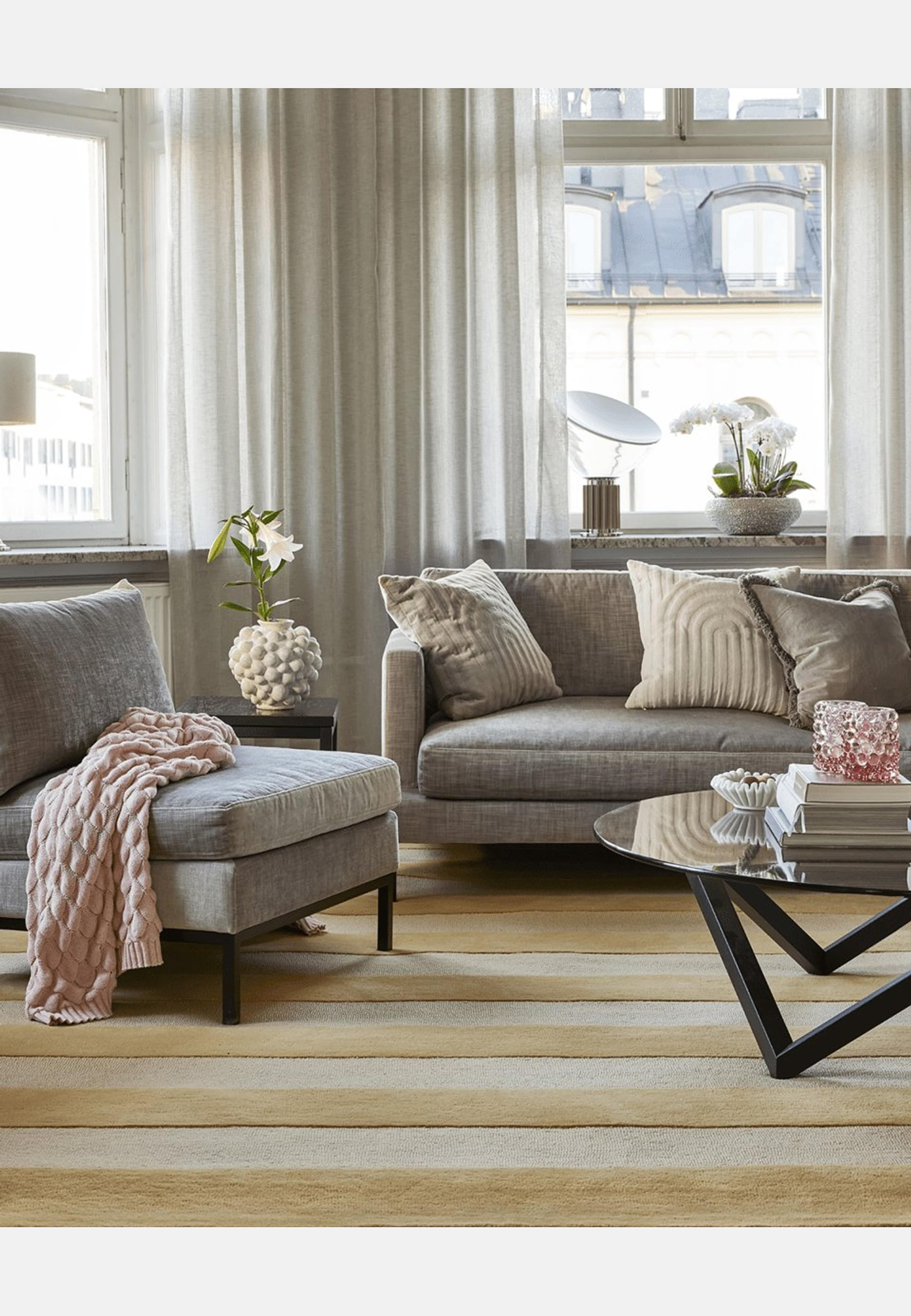 Matta Stripe Boucle, från Classic Collection, i färgen gul. Klicka för att öppna bilden i stort format