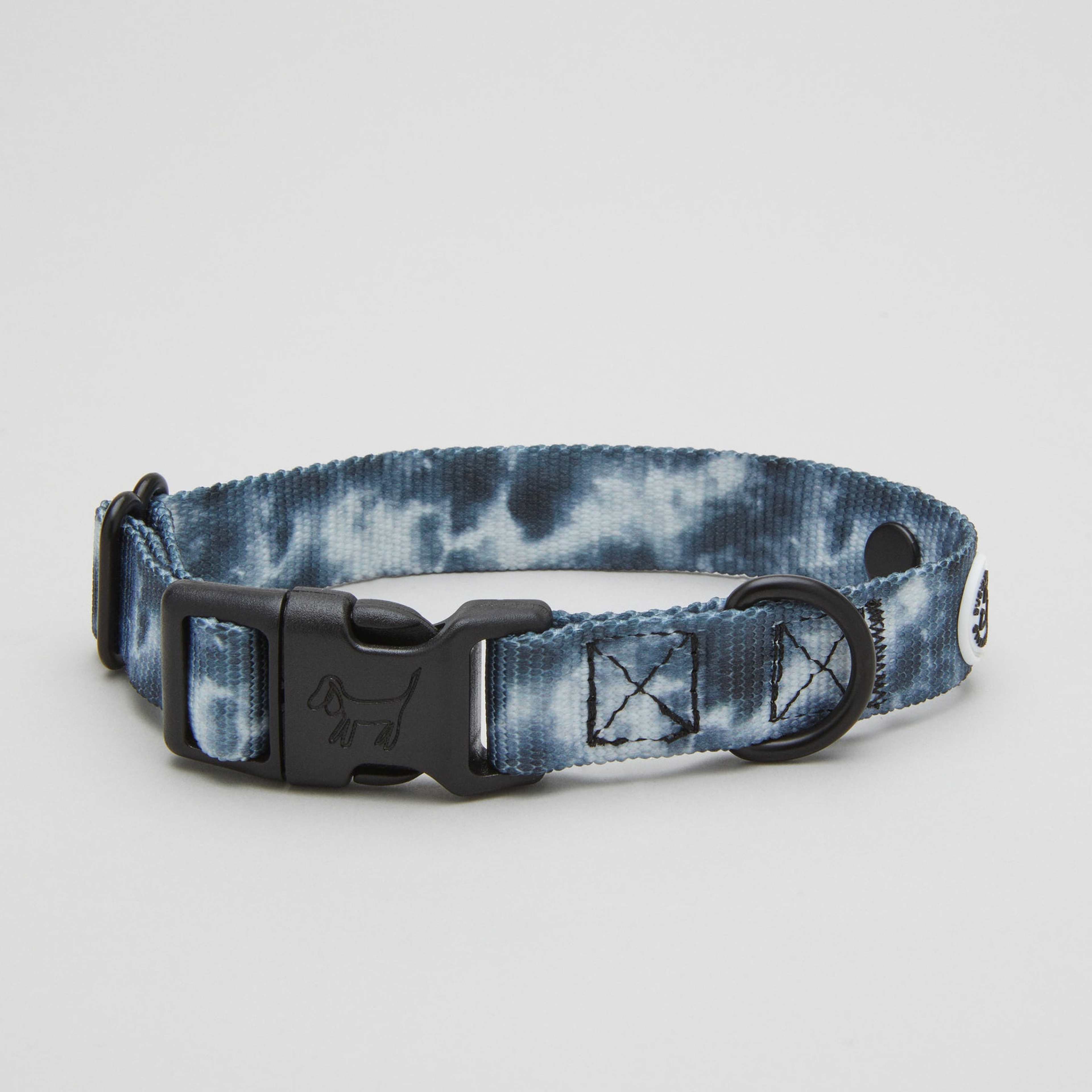Tie Dye Black Dog Collar Walk Kit - M