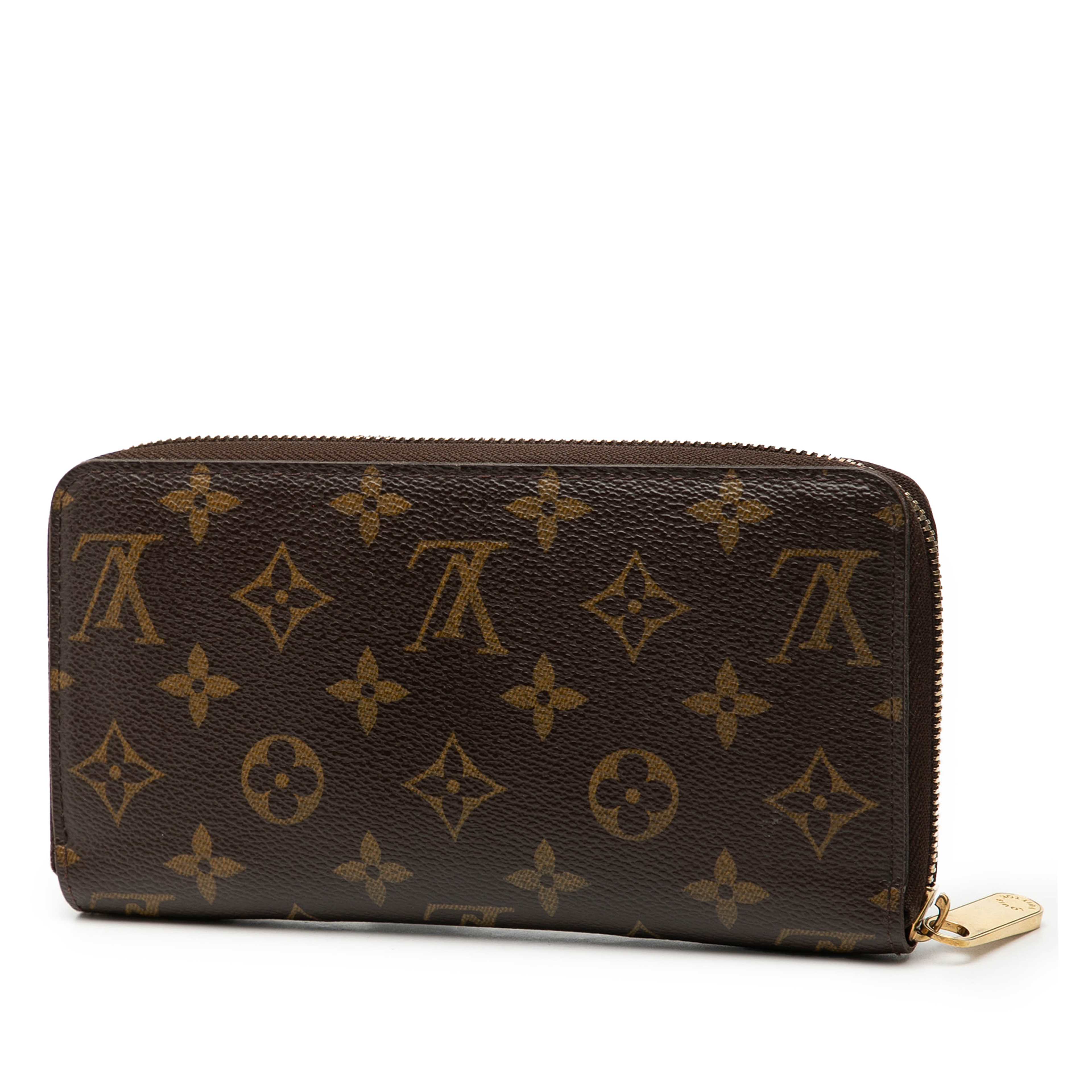 Louis Vuitton Monogram Zippy Long Wallet, från Luxclusif, i färgen brown. Klicka för att öppna bilden i stort format