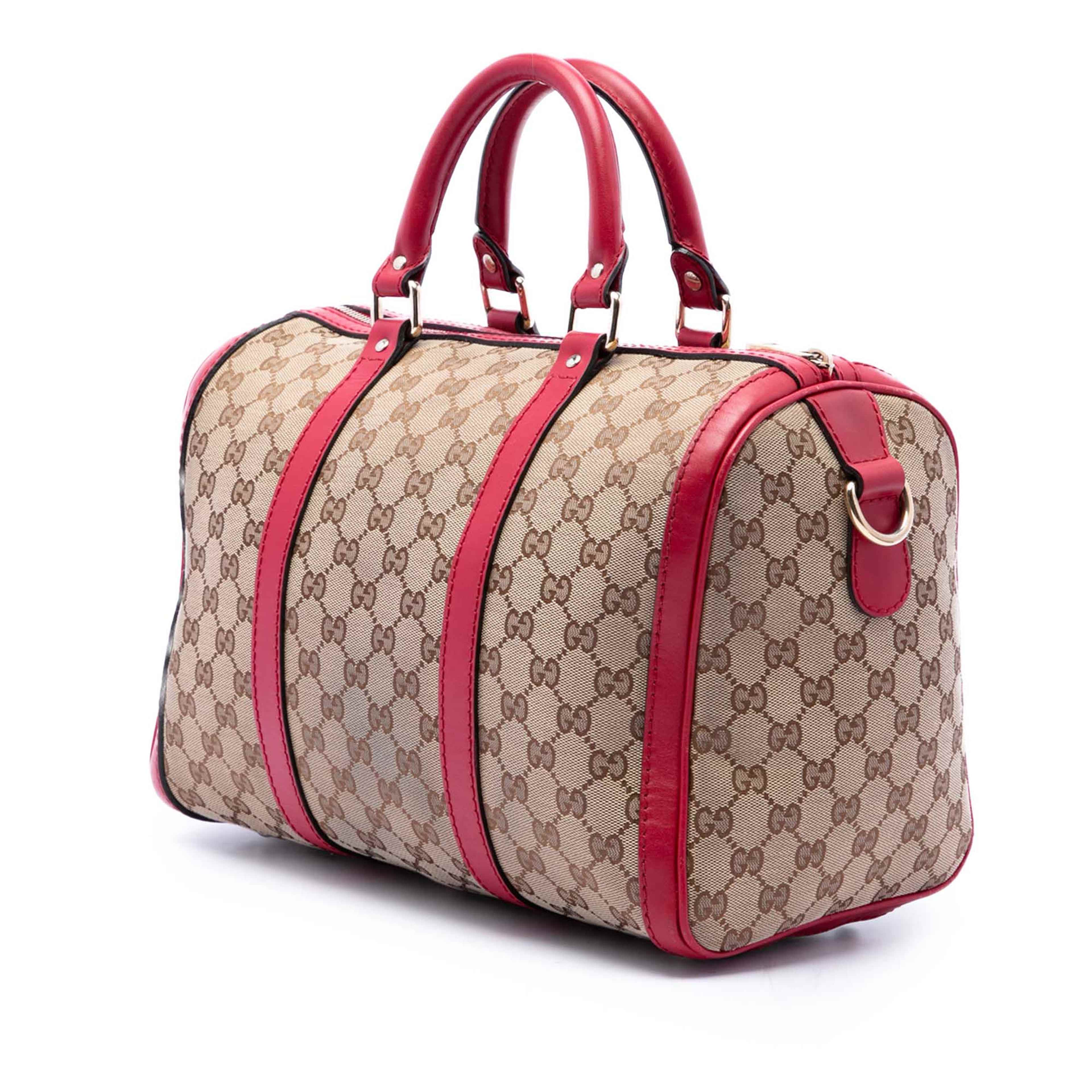 Gucci Medium Gg Canvas Joy Boston Bag, från Luxclusif, i färgen beige. Klicka för att öppna bilden i stort format
