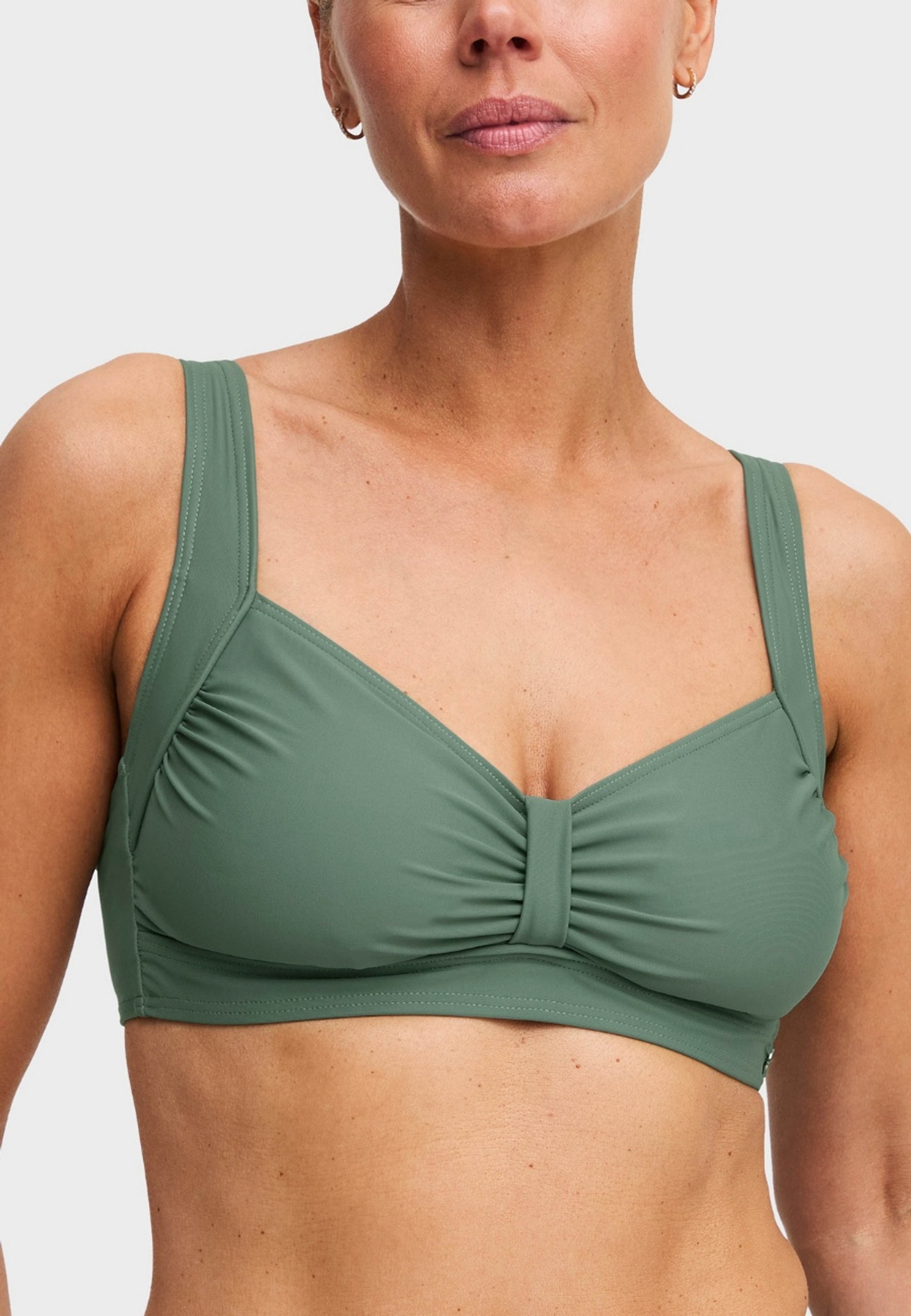 Malta Excellent Bikini-bh, från Swegmark, i färgen olive green. Klicka för att öppna bilden i stort format