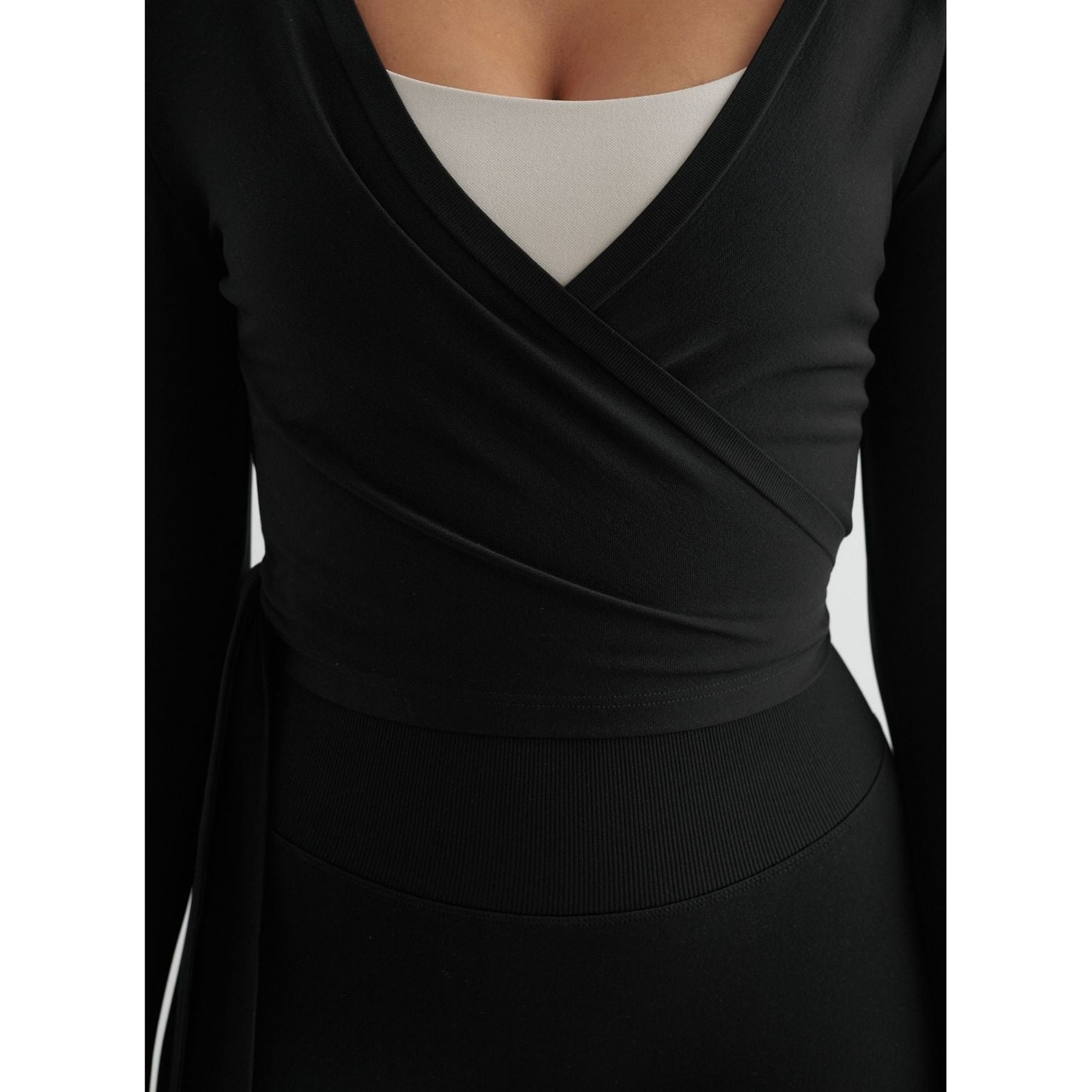 Shape Seamless Wrap Long Sleeve
