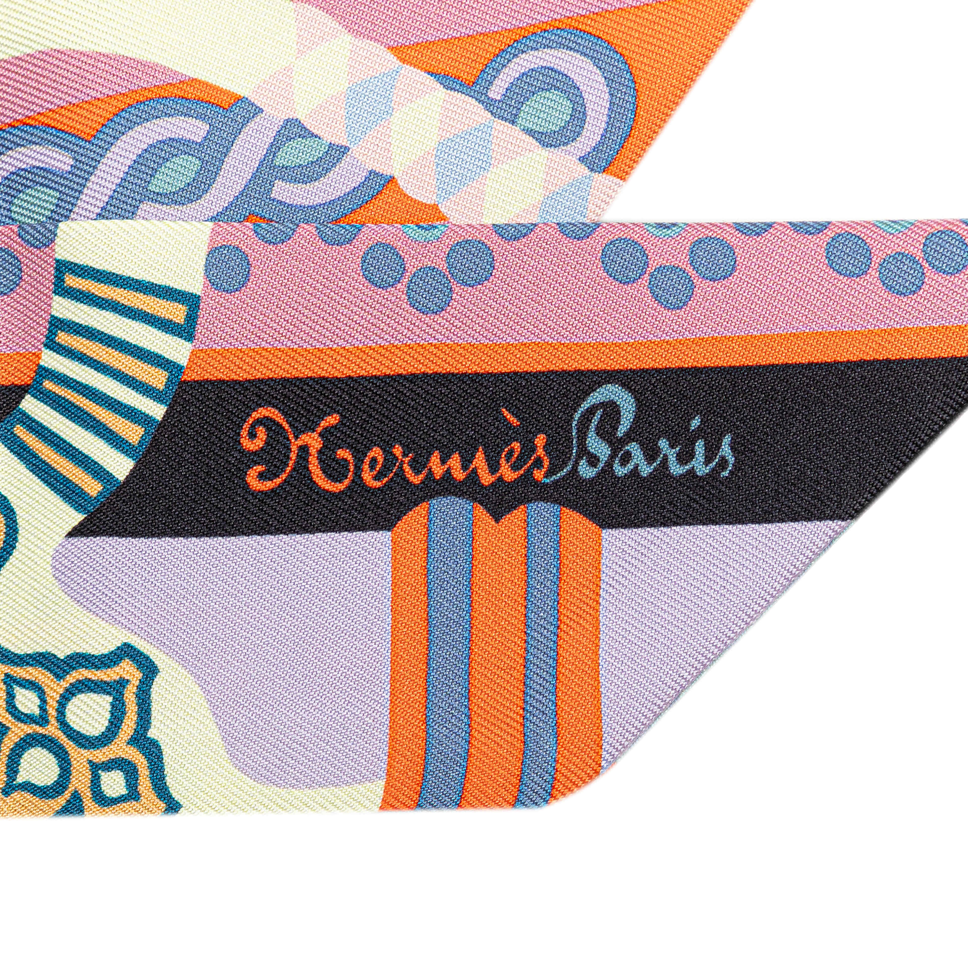 Hermès Fantaisie D Etriers Silk Twilly Scarf