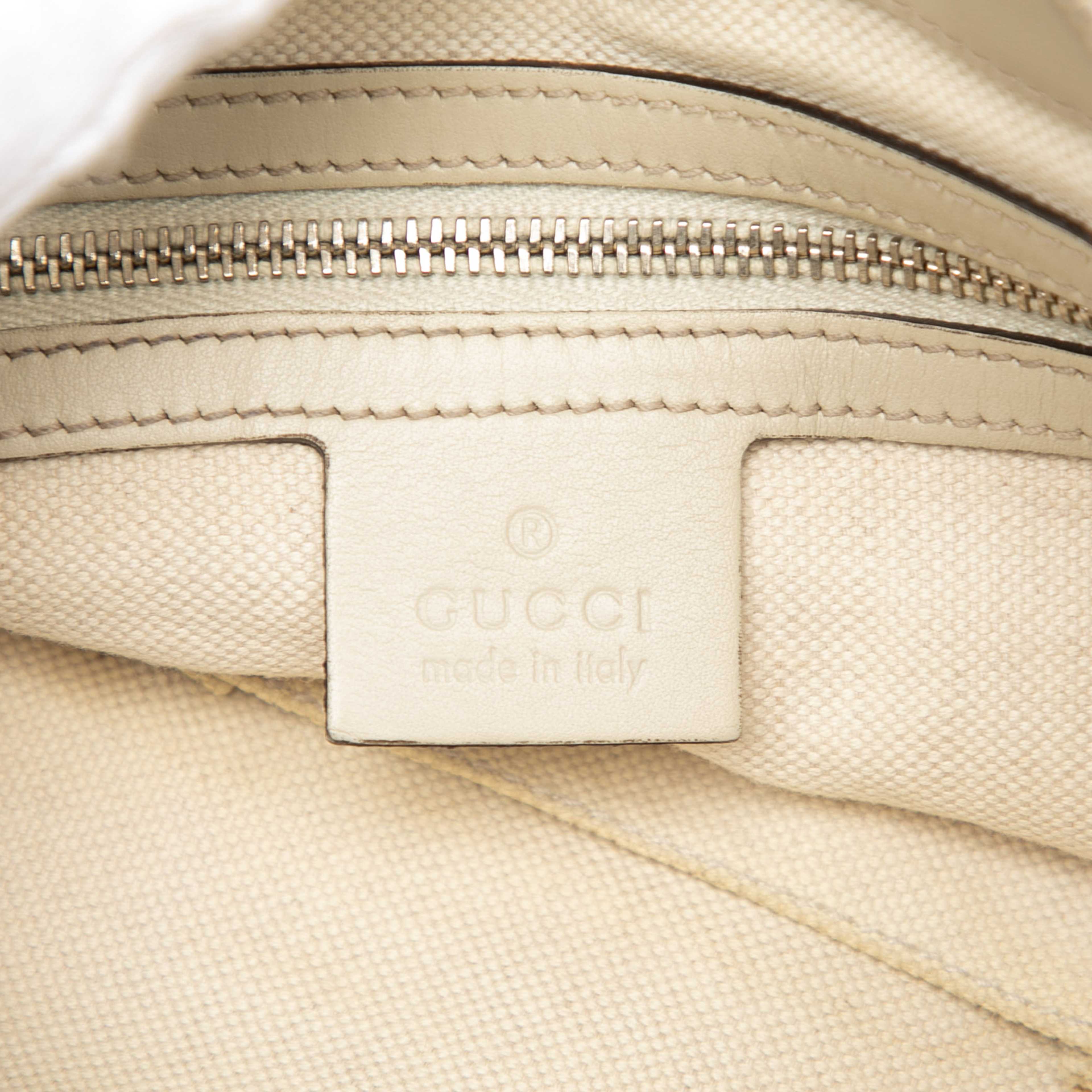 Gucci Gg Canvas Web Mayfair Crossbody, från Luxclusif, i färgen beige. Klicka för att öppna bilden i stort format