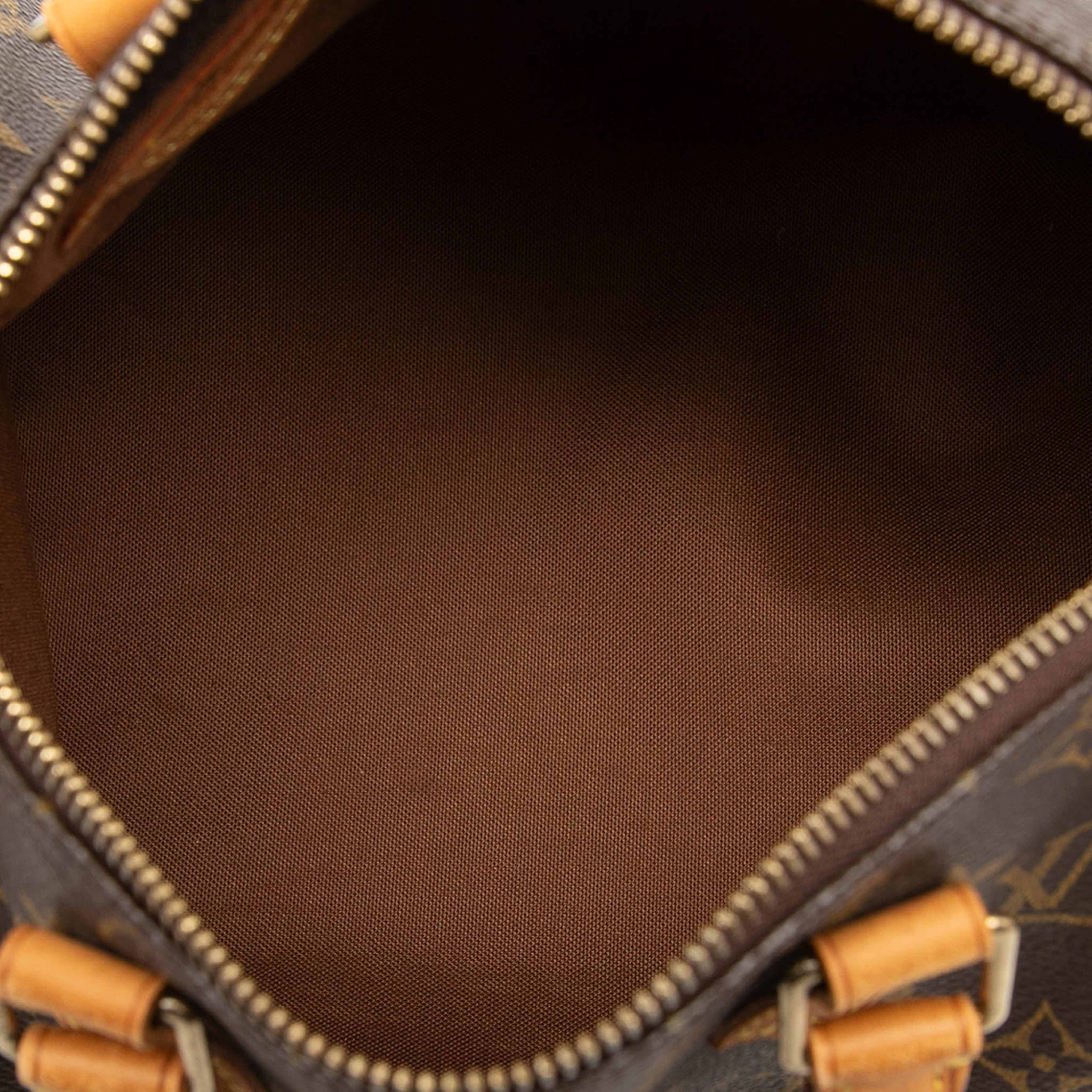 Louis Vuitton Monogram Speedy 25, från Luxclusif, i färgen brown. Klicka för att öppna bilden i stort format