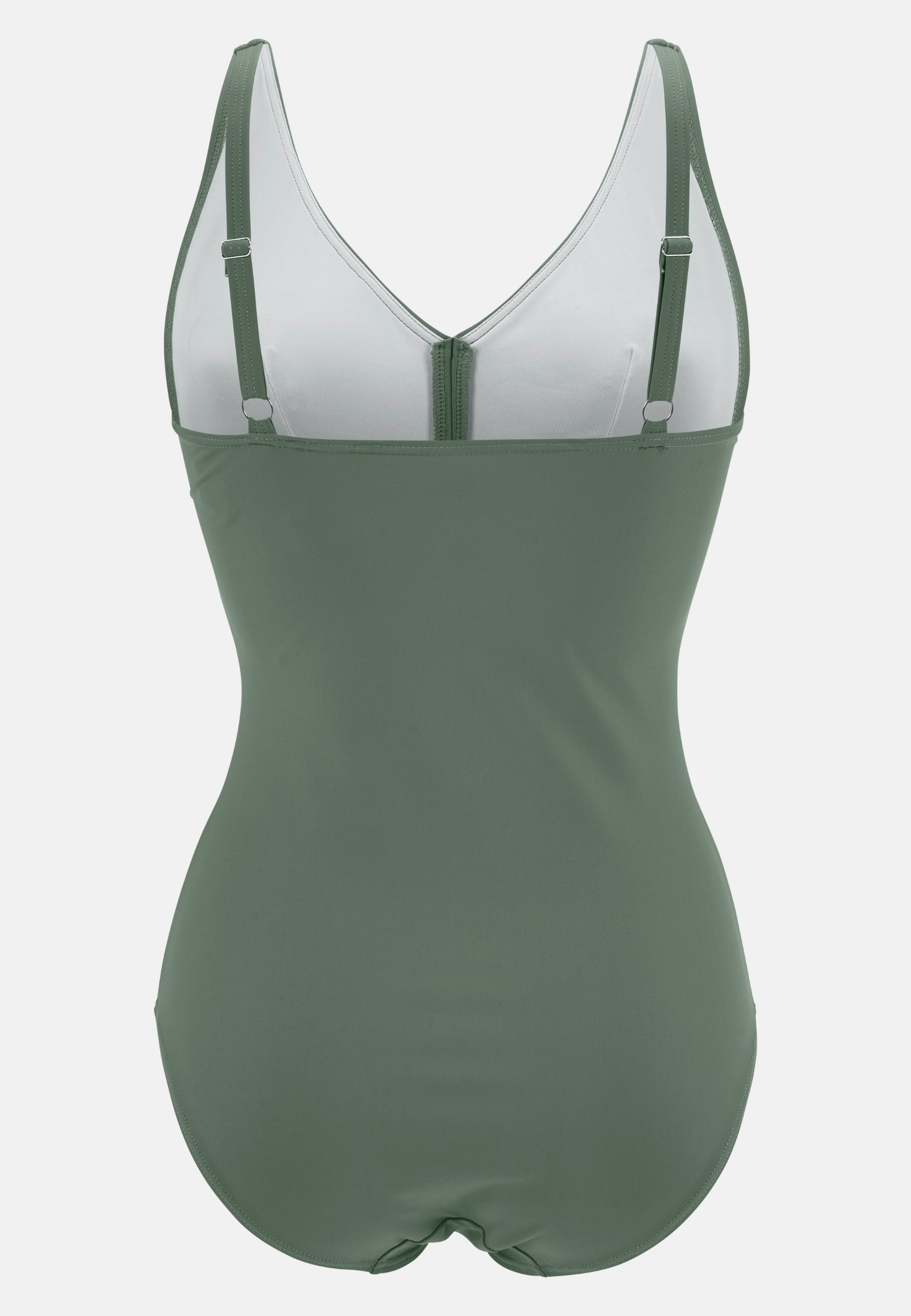 Sorrento Excellent Baddräkt, från Swegmark, i färgen olive green. Klicka för att öppna bilden i stort format