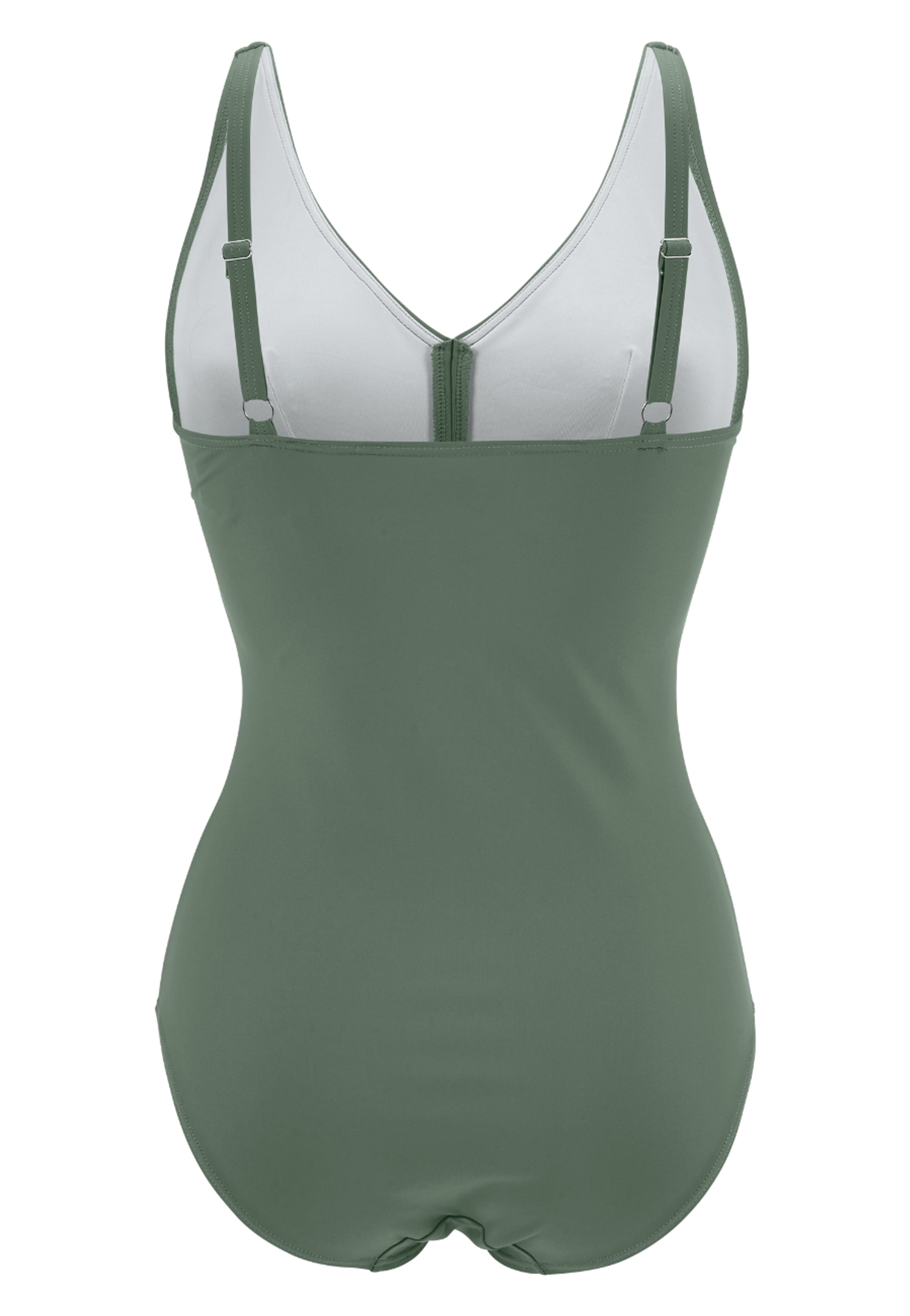 Sorrento Excellent Baddräkt, från Swegmark, i färgen olive green. Klicka för att öppna bilden i stort format