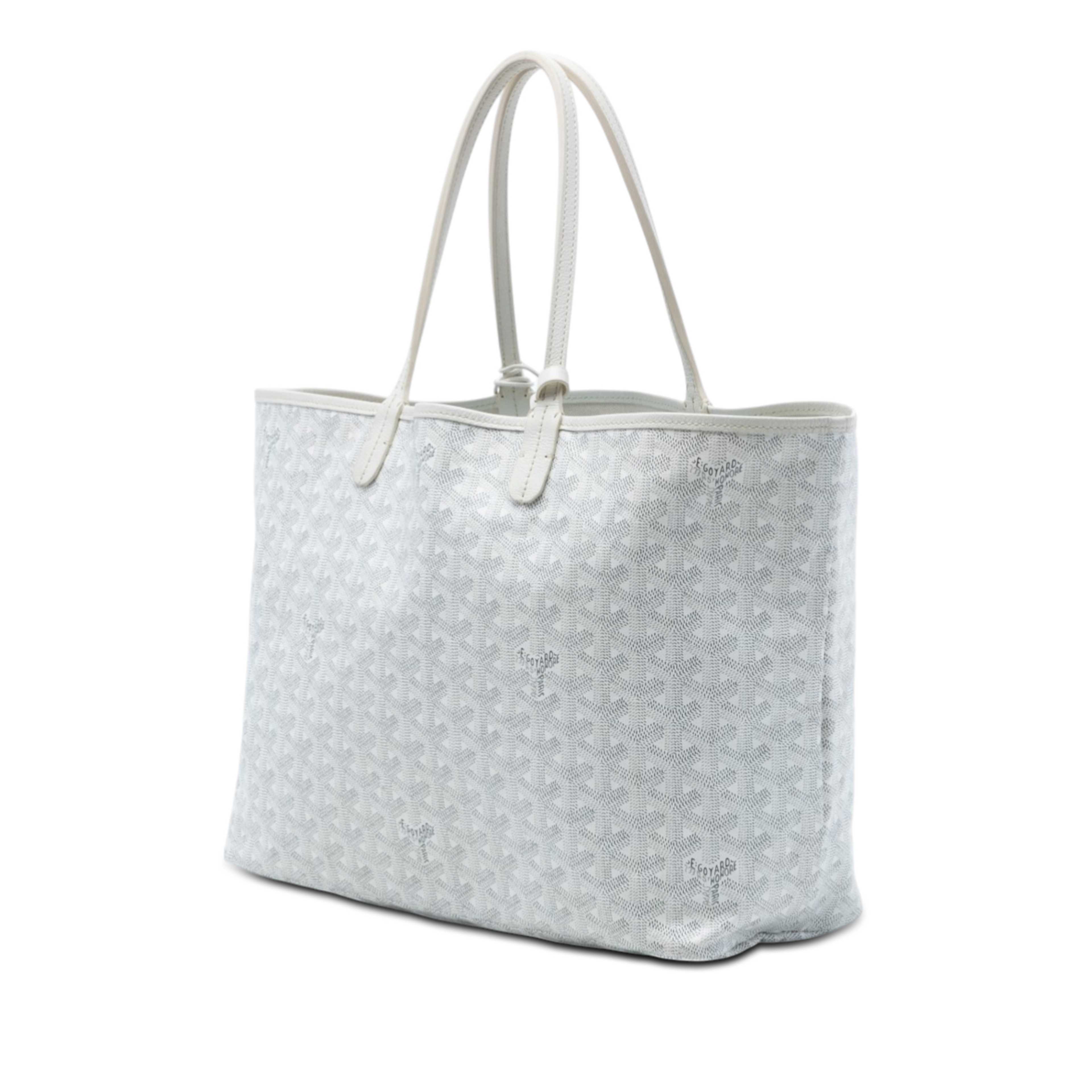 Goyard Goyardine French Bulldog Saint Louis Pm, från Luxclusif, i färgen vit. Klicka för att öppna bilden i stort format