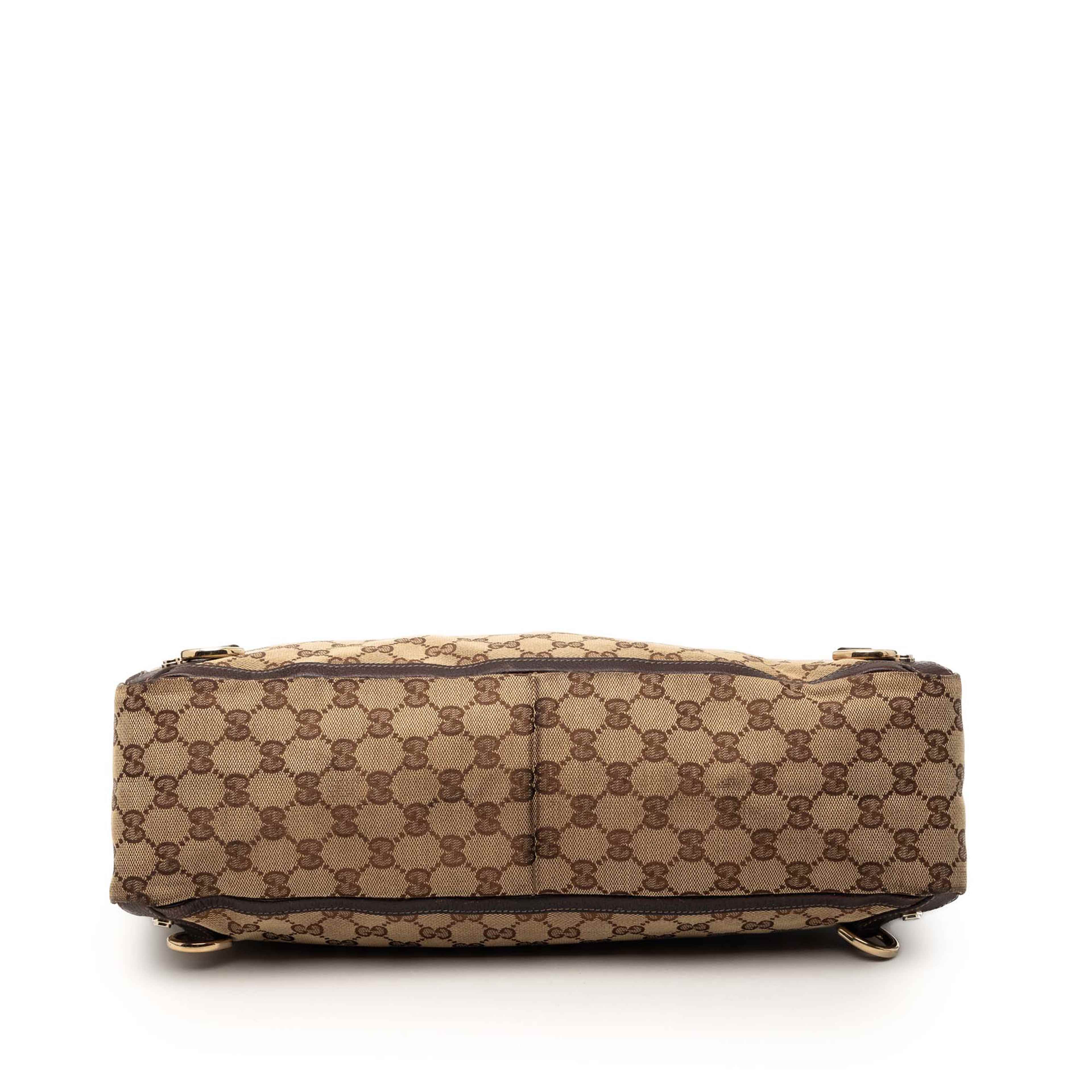 Gucci Gg Canvas Abbey D Ring Tote, från Luxclusif, i färgen beige. Klicka för att öppna bilden i stort format