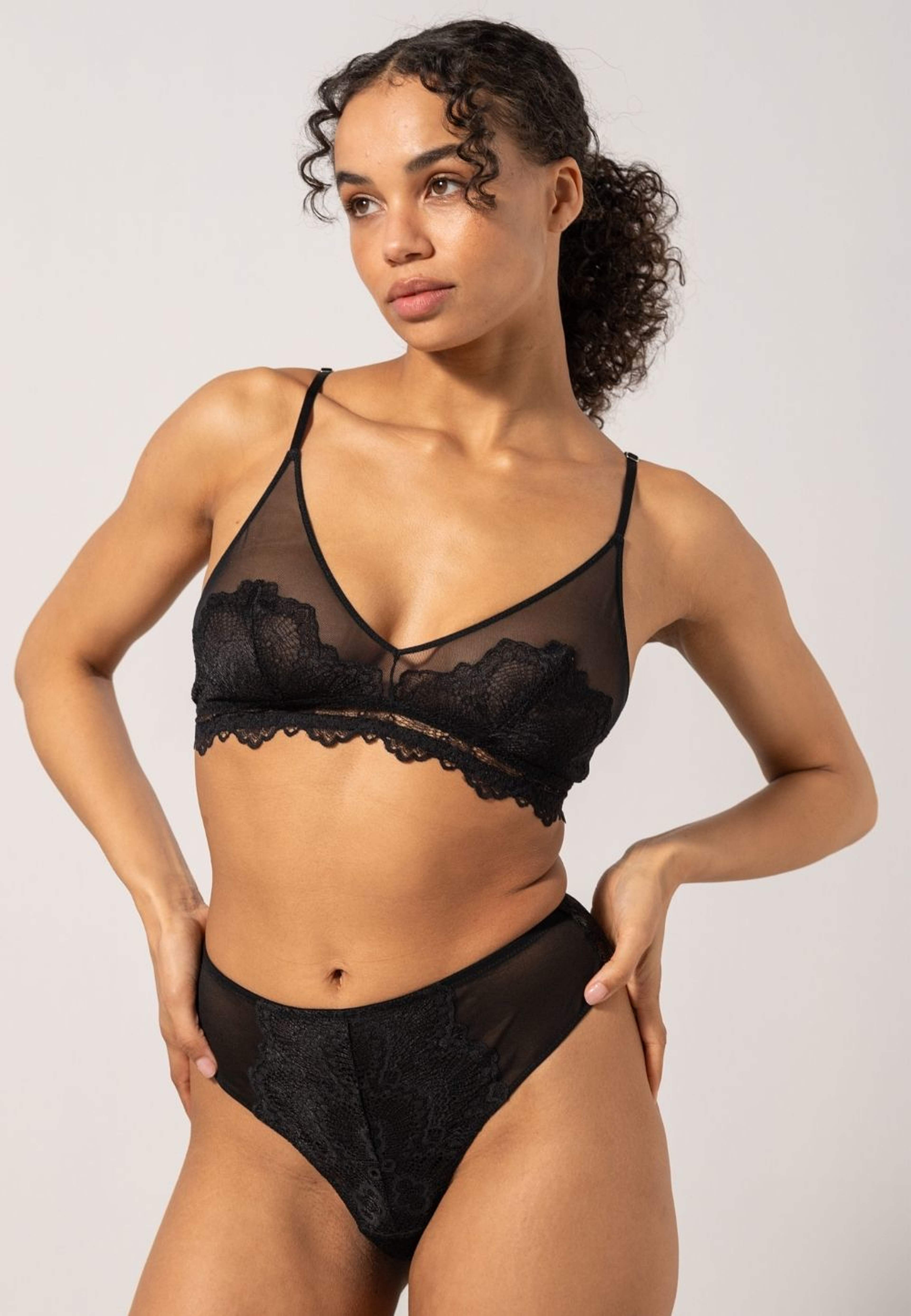 Lace Mesh Triangle Bralette
