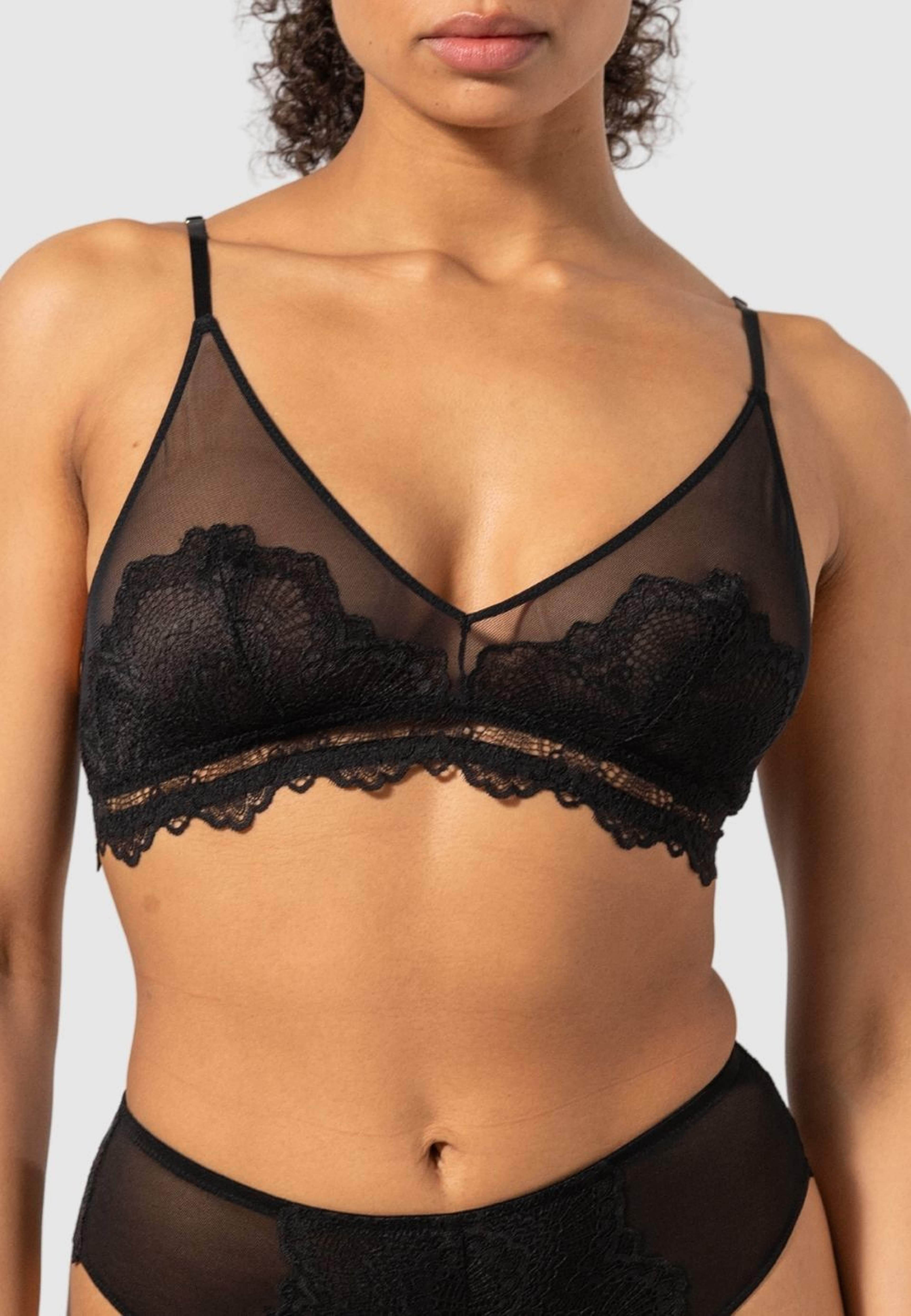 Lace Mesh Triangle Bralette