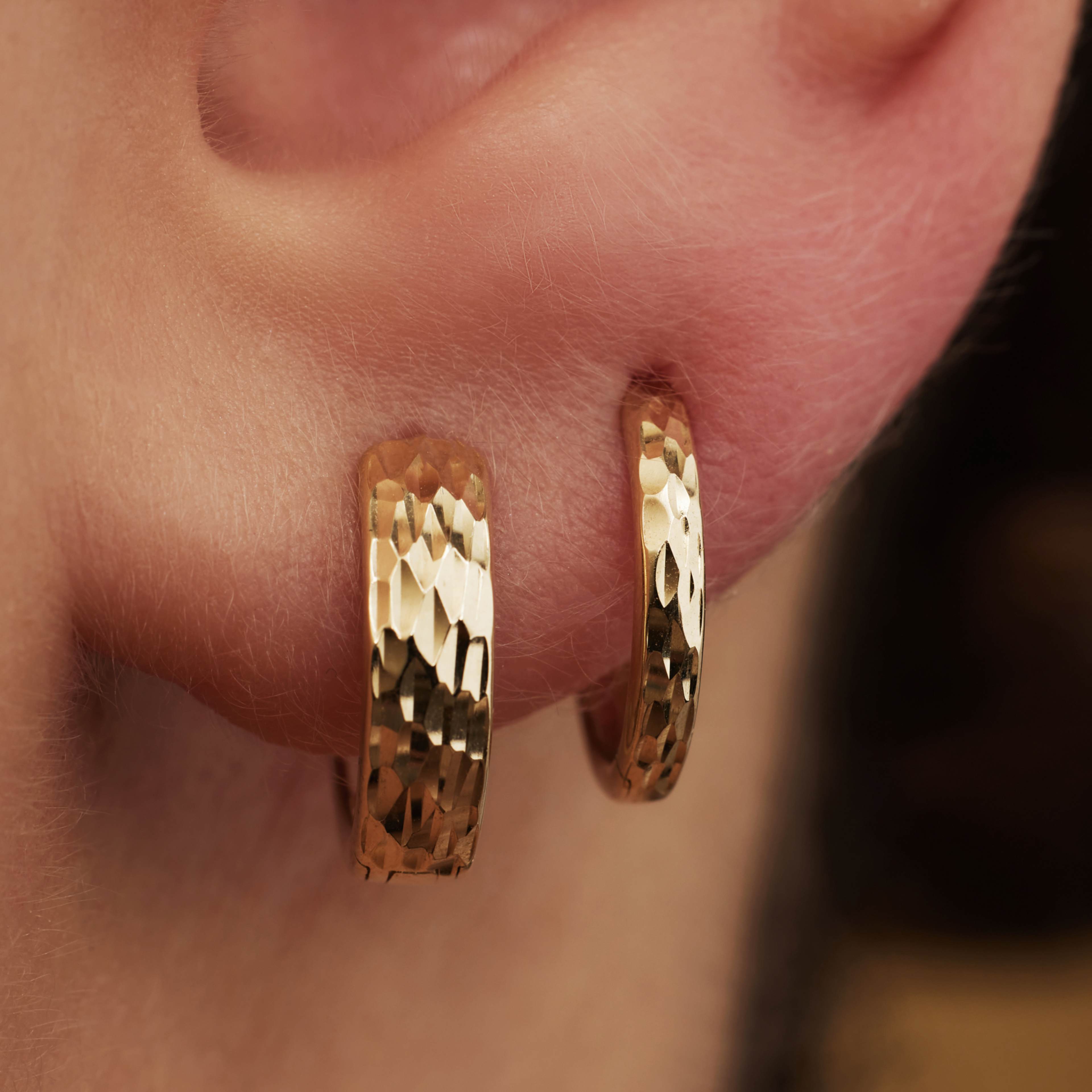 Rivoli 14 Karat Guld Creoler