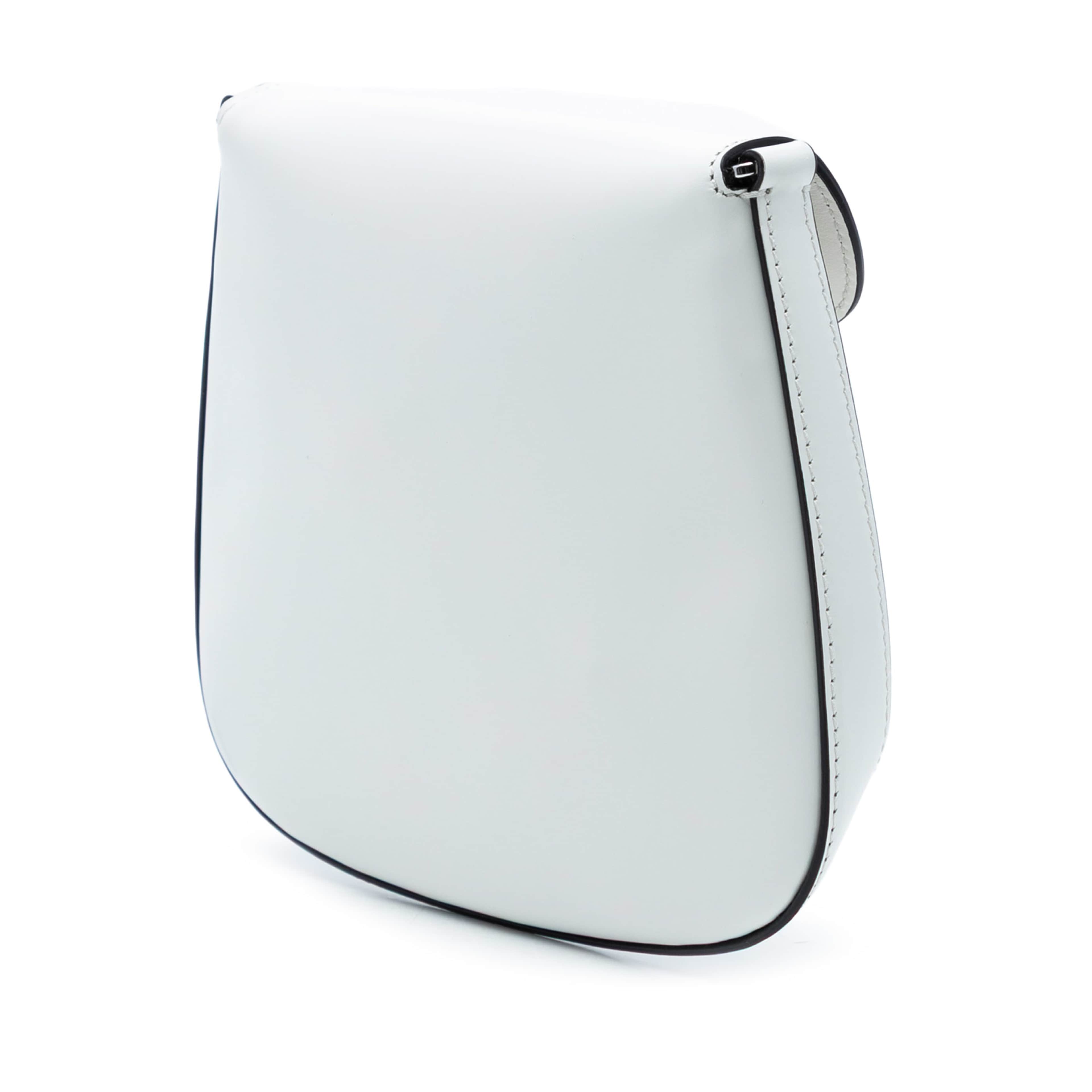 Prada Mini Brushed Leather Cleo Bag, från Luxclusif, i färgen vit. Klicka för att öppna bilden i stort format