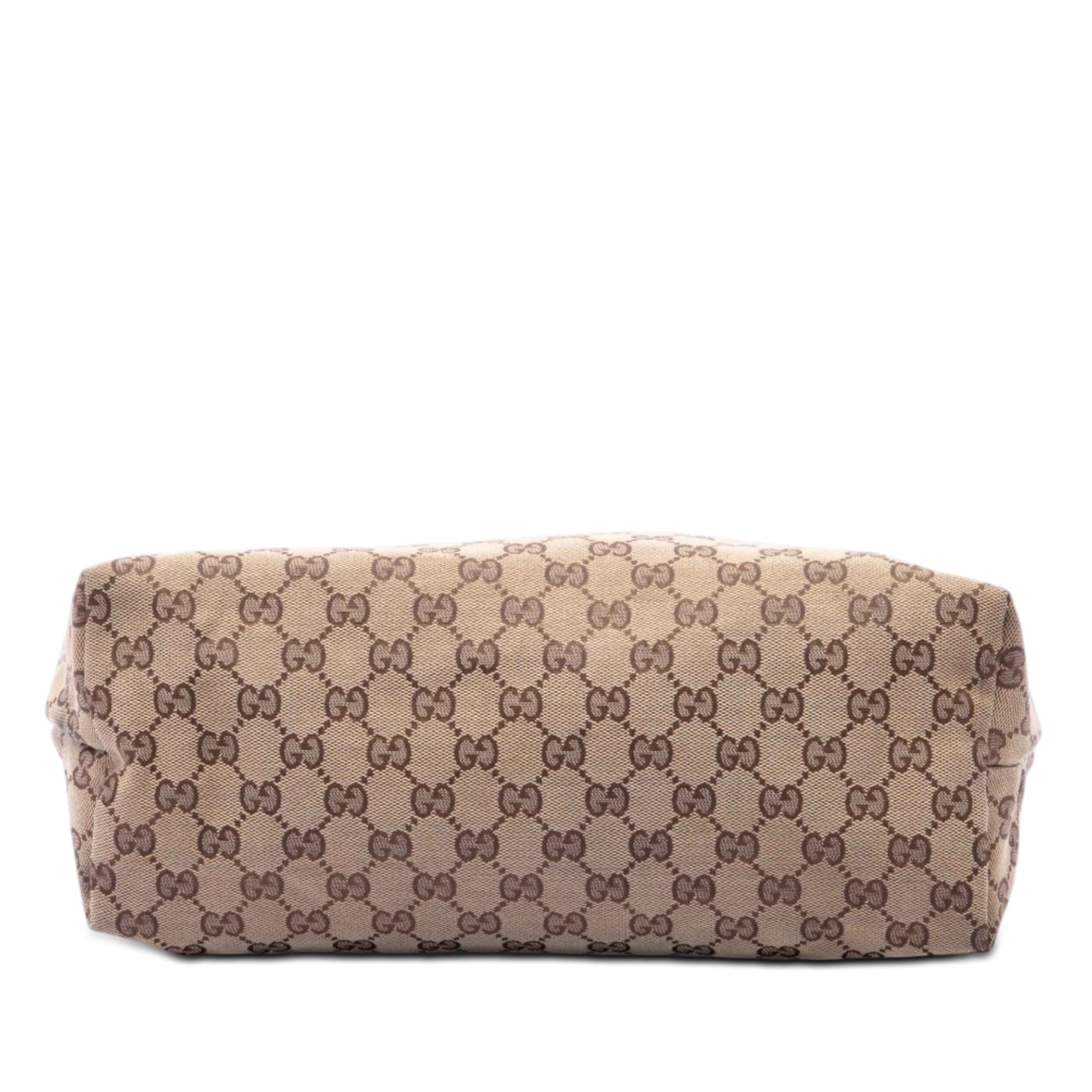 Gucci Gg Canvas Web Crossbody, från Luxclusif, i färgen beige. Klicka för att öppna bilden i stort format