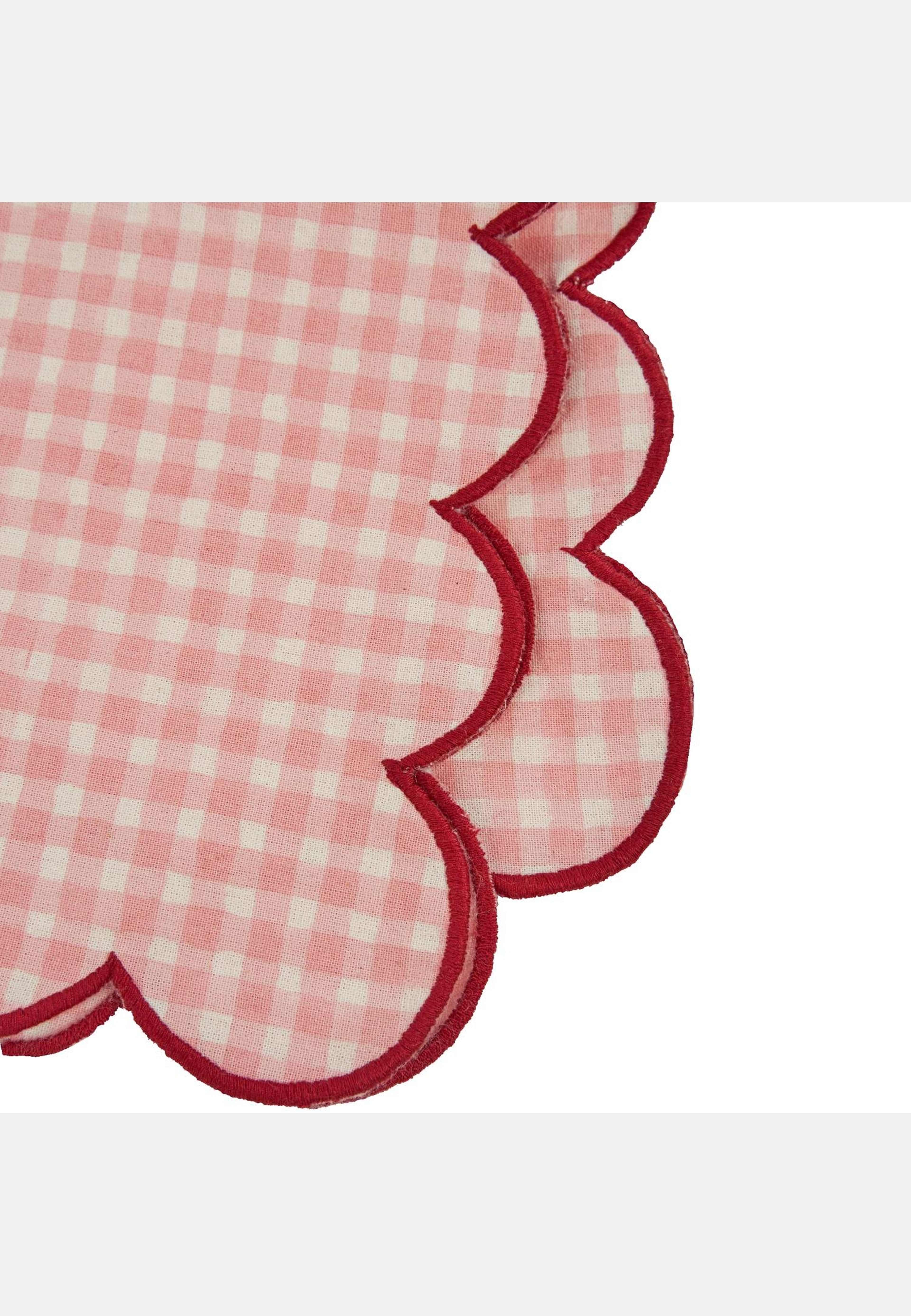 Vichy Servett - 45x45 Cm, från Pick A Poppy, i färgen light pink. Klicka för att öppna bilden i stort format