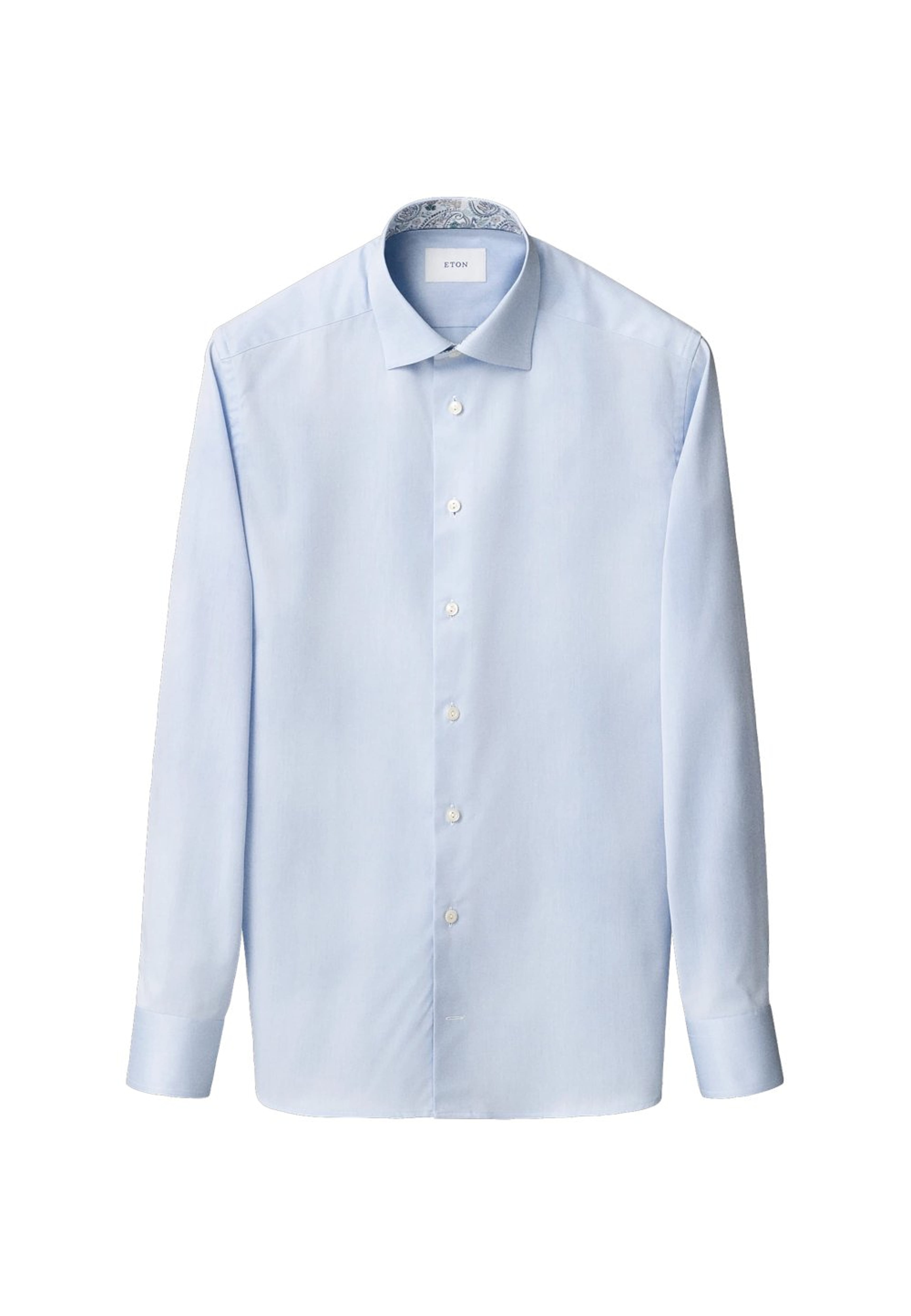 Enfärgad Skjorta Med Paisleyeffekt Slim Fit