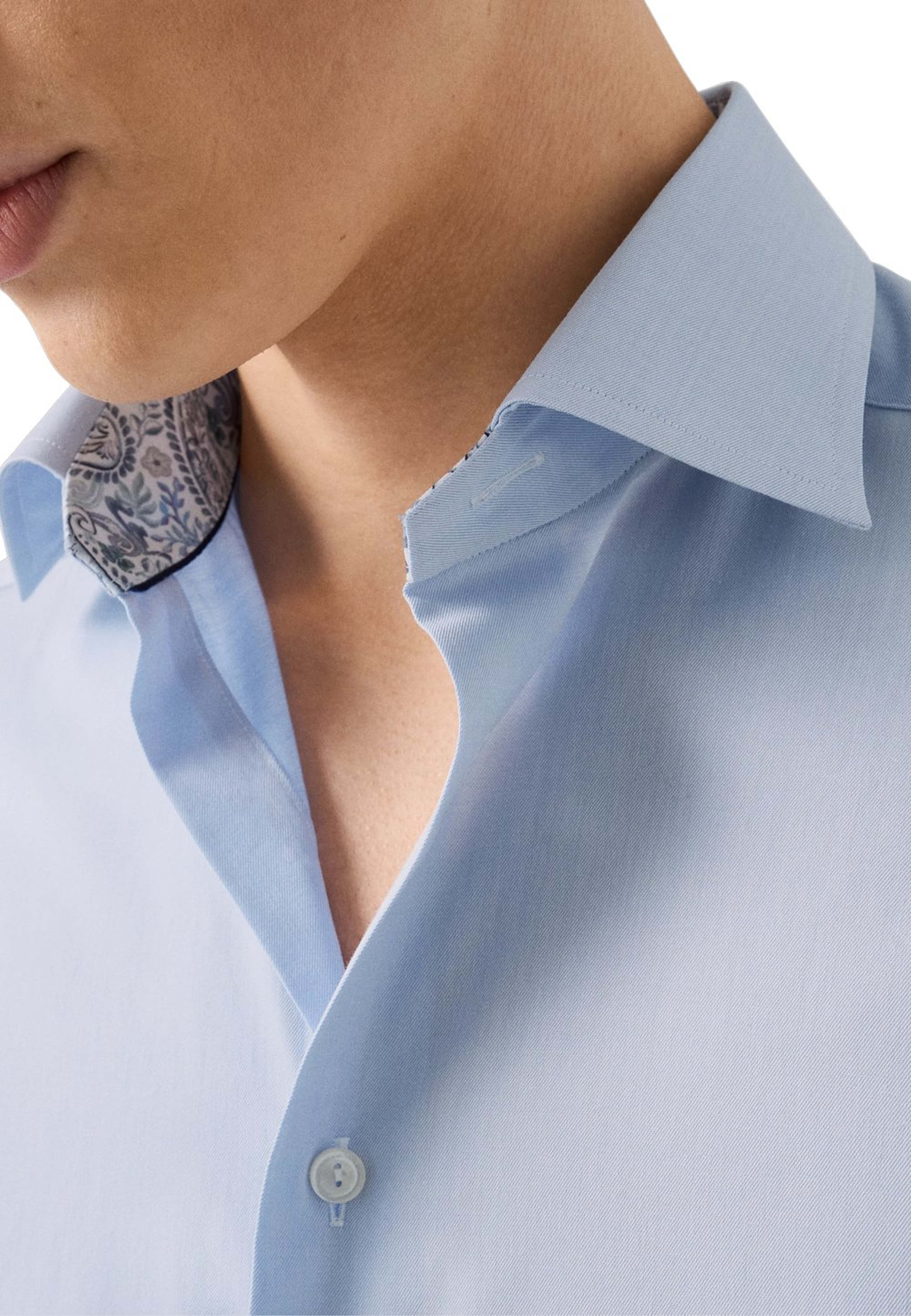 Enfärgad Skjorta Med Paisleyeffekt Slim Fit