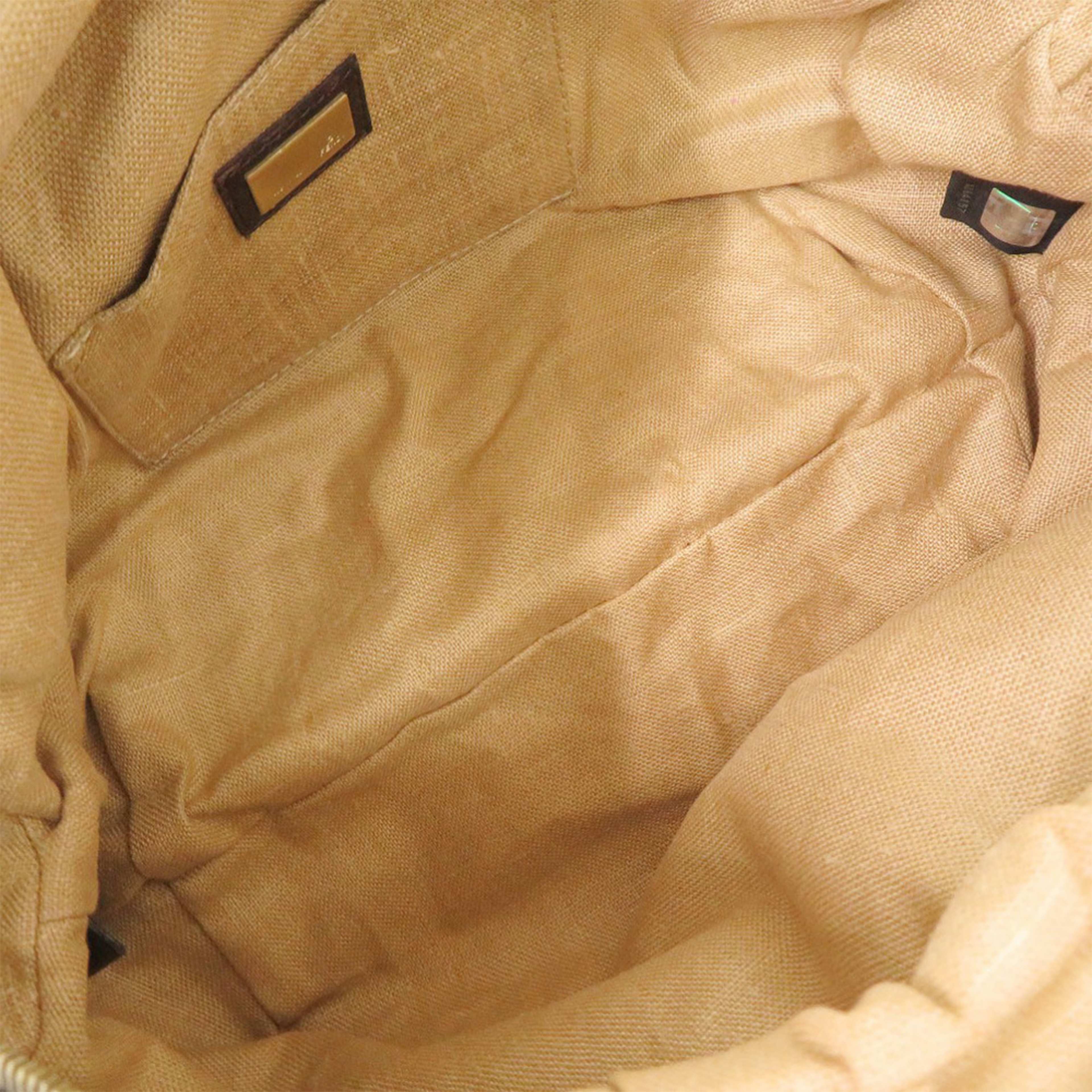 Fendi Mini Zucca Canvas And Leather Spy Handbag, från Luxclusif, i färgen brown. Klicka för att öppna bilden i stort format