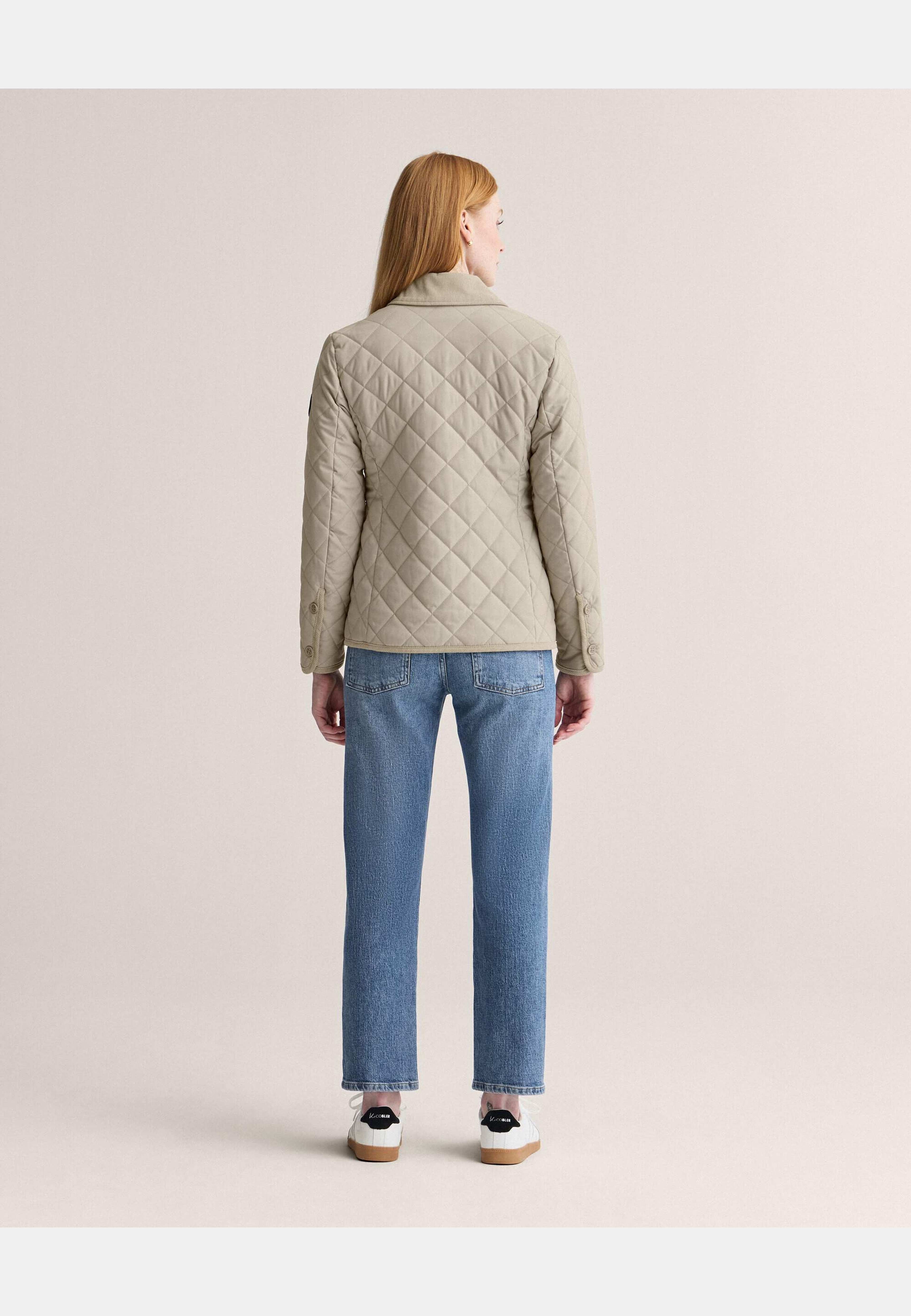 Naomi Quilted Jacket, från Newhouse, i färgen american khaki. Klicka för att öppna bilden i stort format