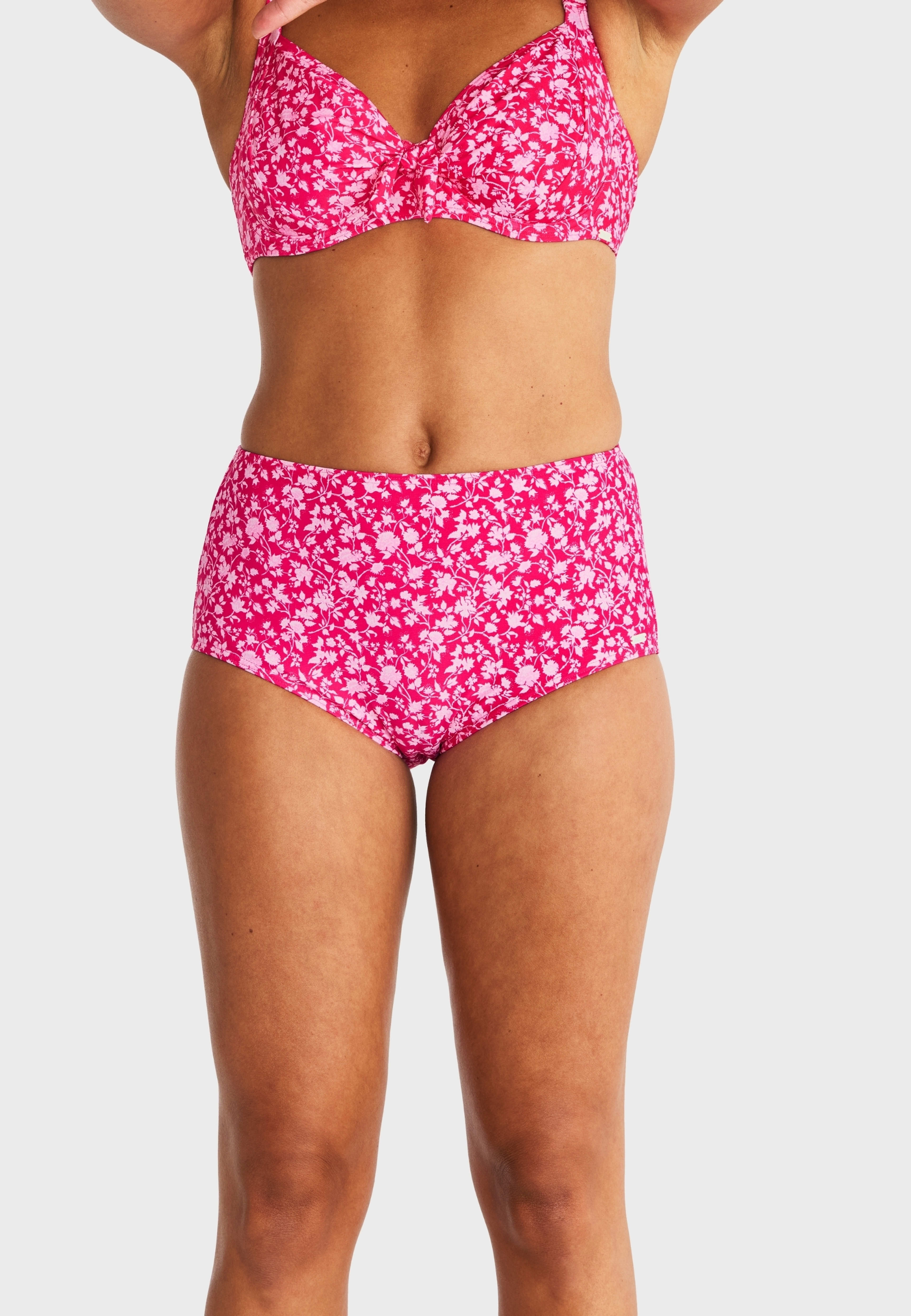 Portofino Bikinitrosa Med Hög Midja, från Abecita by Swegmark, i färgen pink lady. Klicka för att öppna bilden i stort format