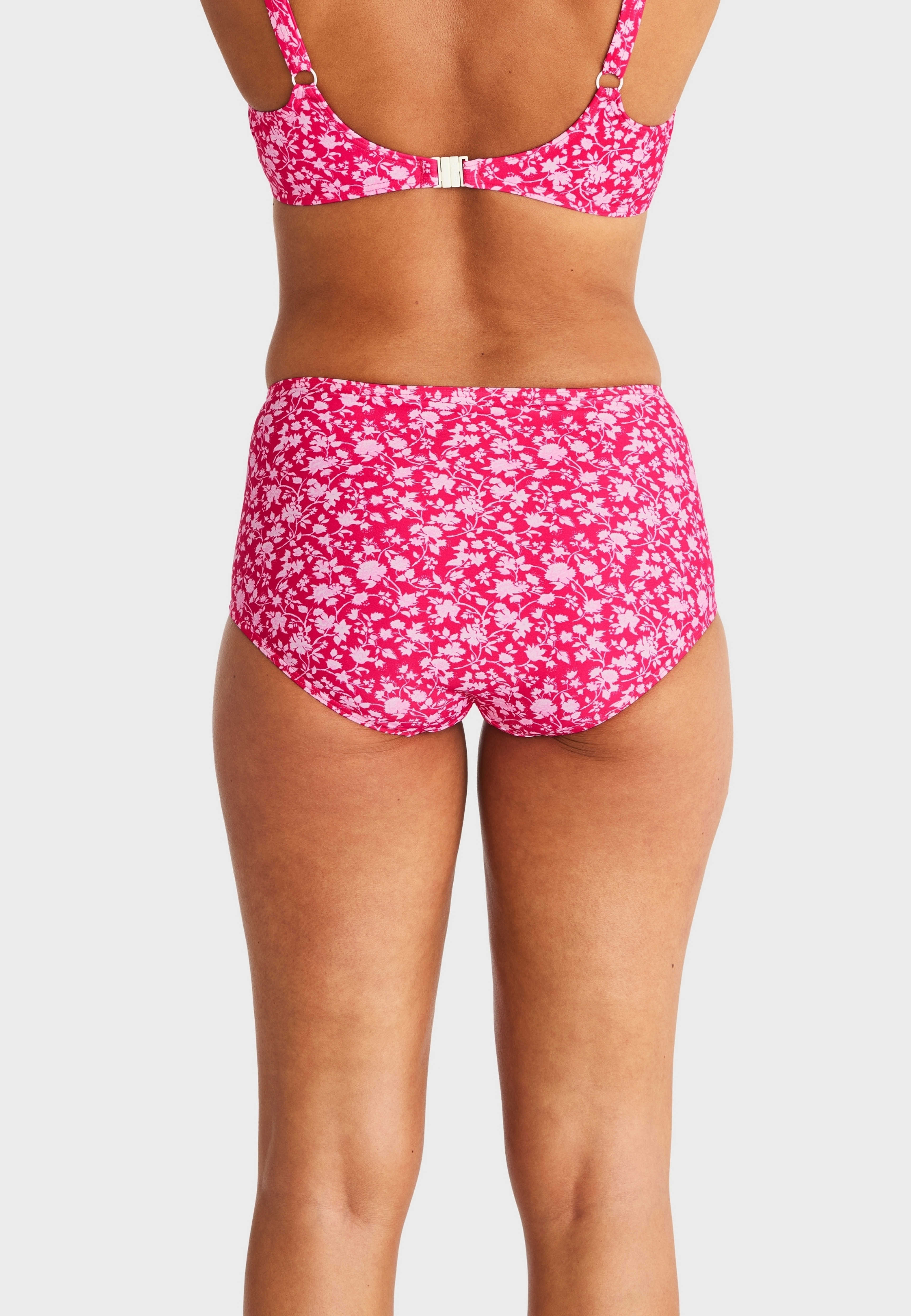 Portofino Bikinitrosa Med Hög Midja, från Abecita by Swegmark, i färgen pink lady. Klicka för att öppna bilden i stort format