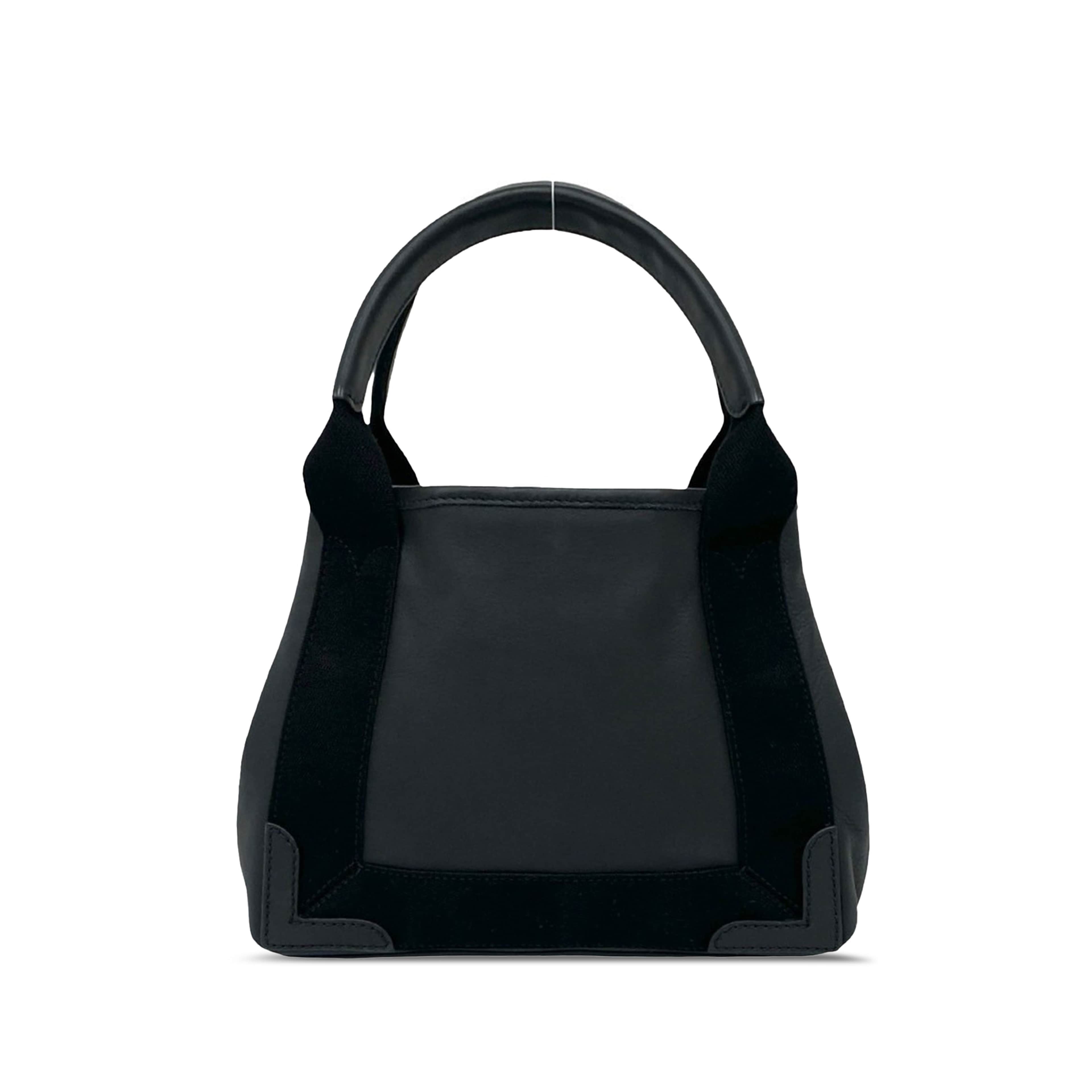 Balenciaga Calfskin Perforated Navy Cabas Tote Xs, från Luxclusif, i färgen svart. Klicka för att öppna bilden i stort format