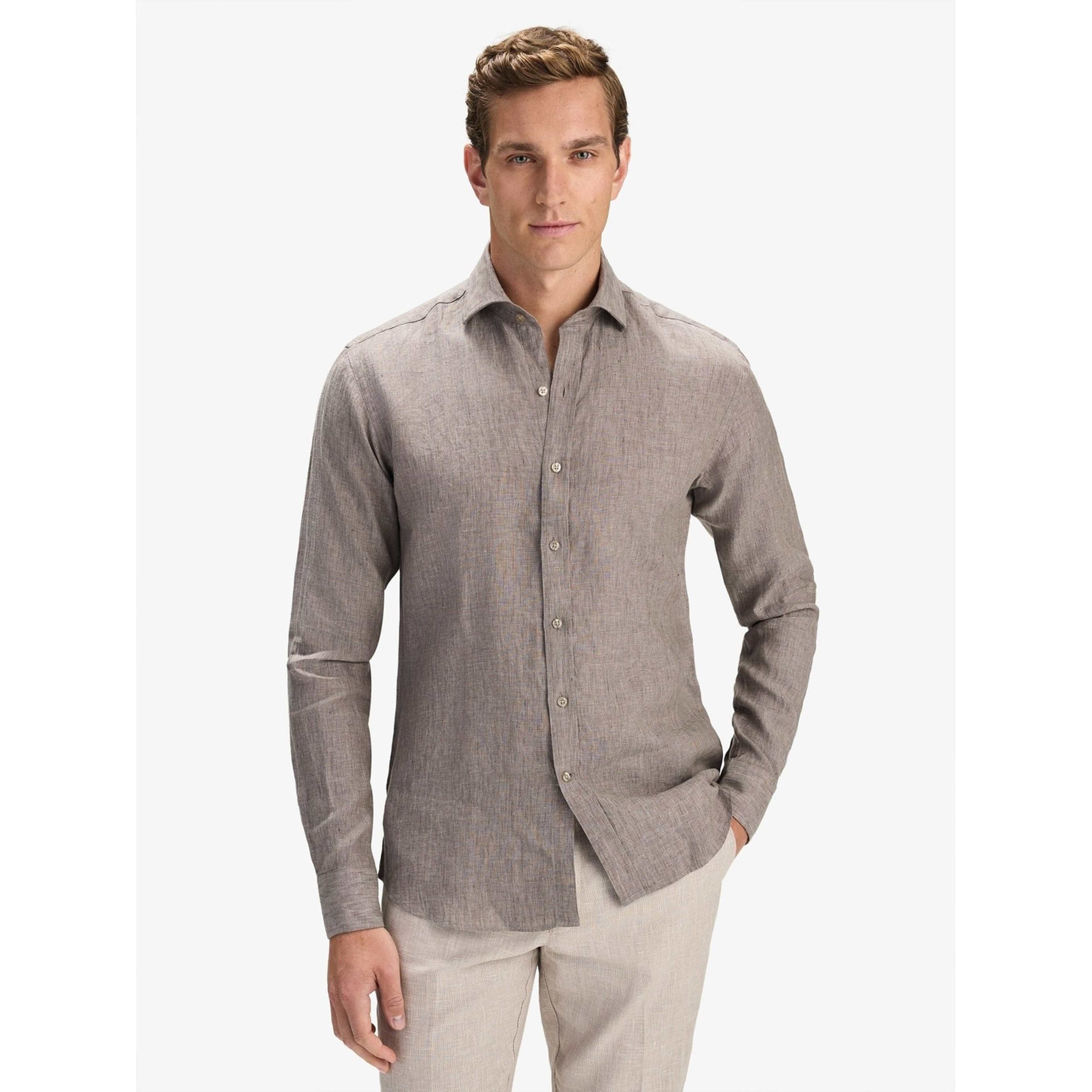 Linen Solid Smart Shirt (aeson)