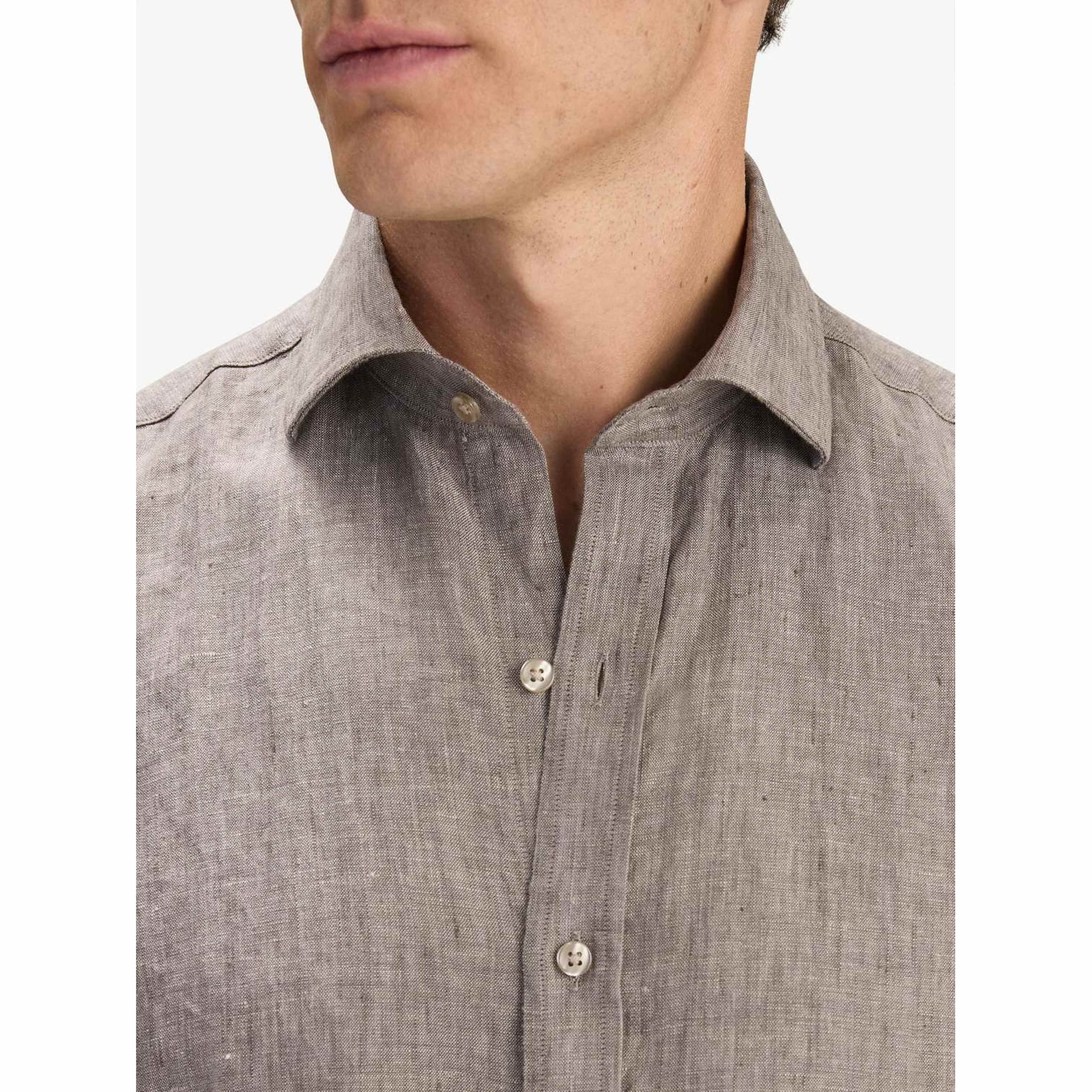 Linen Solid Smart Shirt (aeson)