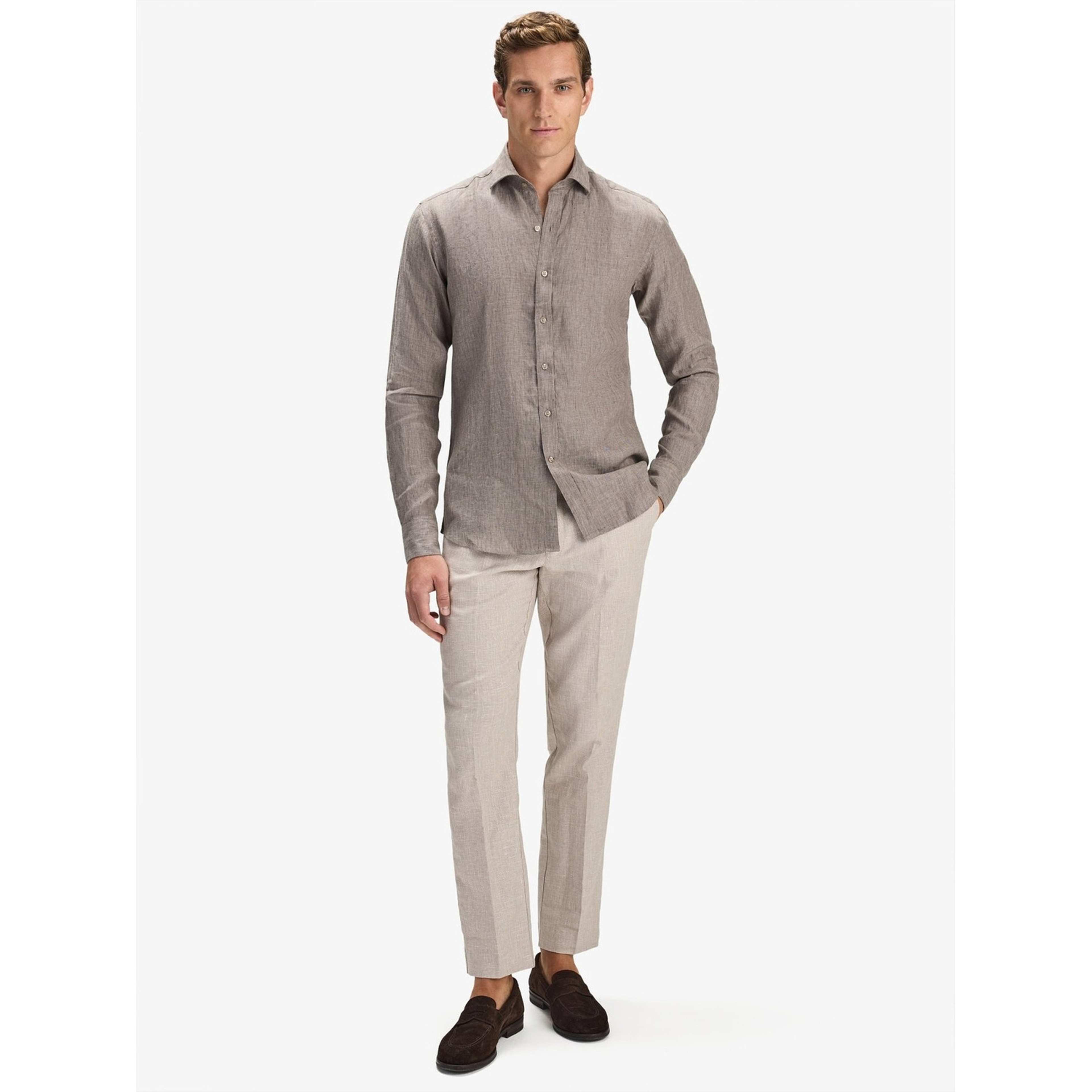 Linen Solid Smart Shirt (aeson)