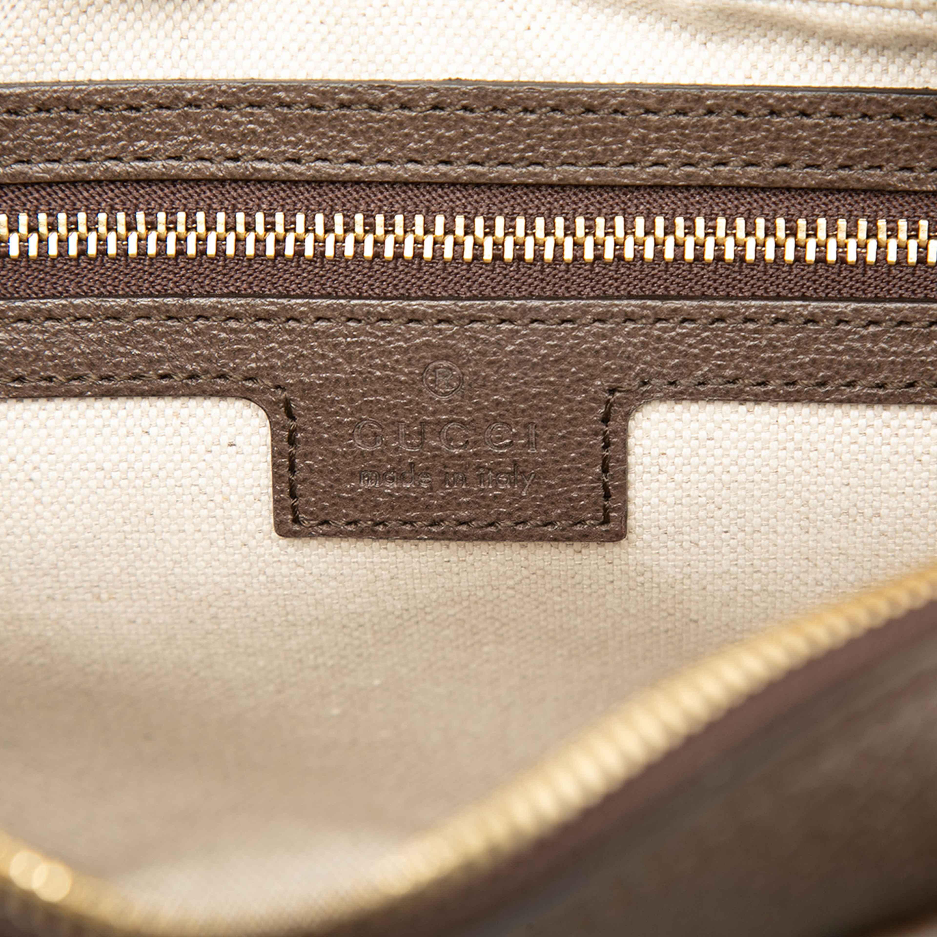 Gucci Gg Supreme Web Ophidia Crossbody, från Luxclusif, i färgen beige. Klicka för att öppna bilden i stort format