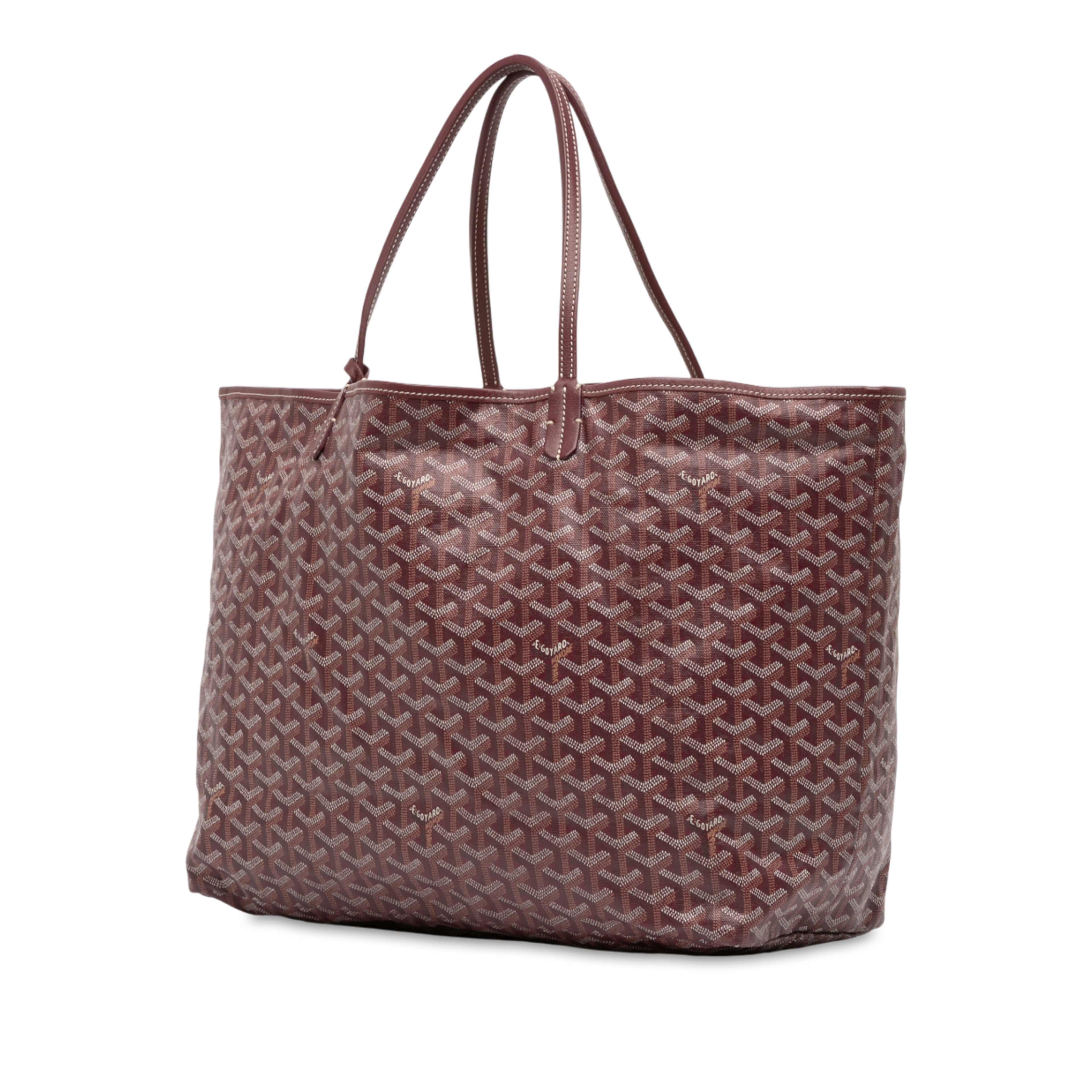 Goyard Goyardine Saint Louis Gm, från Luxclusif, i färgen burgundy. Klicka för att öppna bilden i stort format