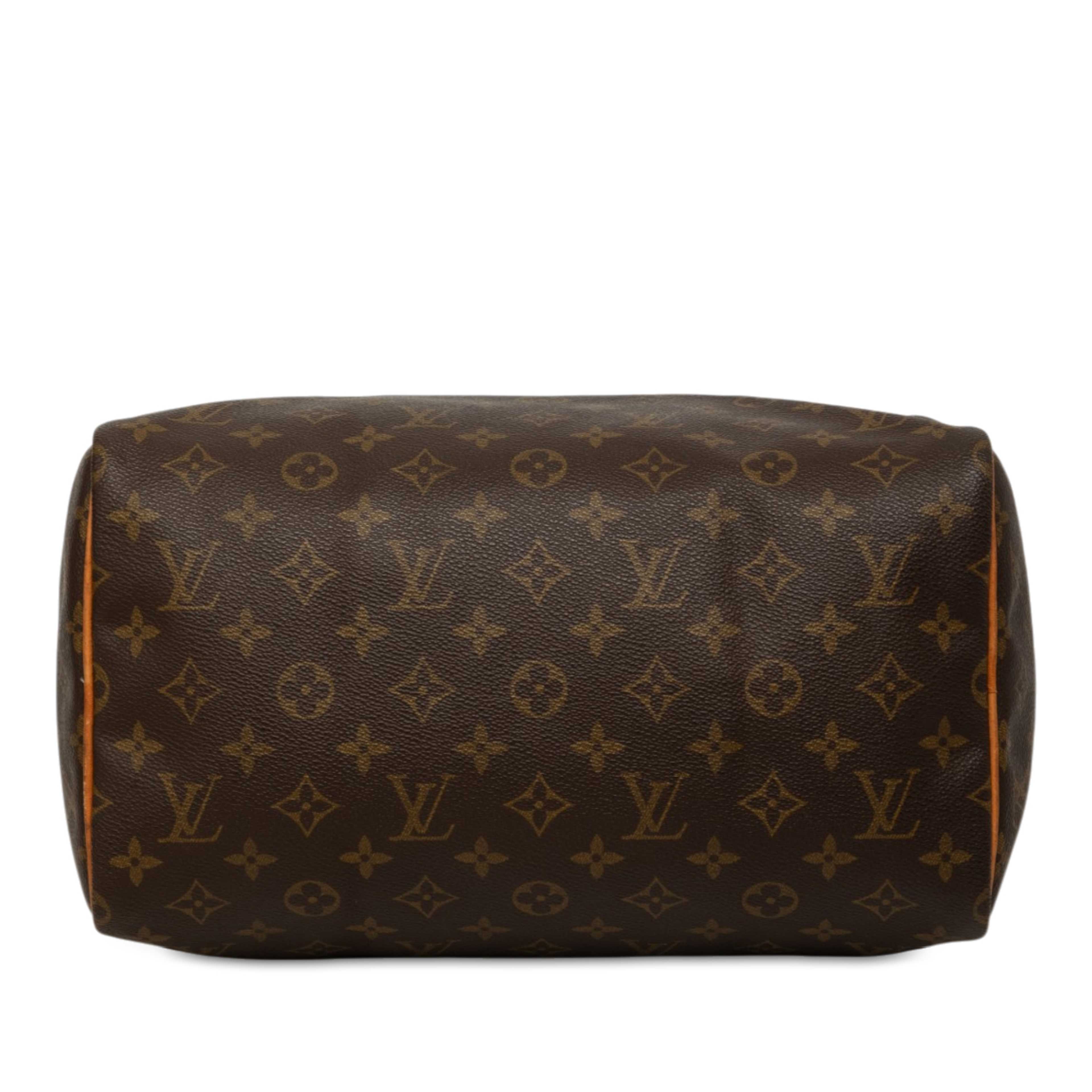 Louis Vuitton Monogram Speedy 30, från Luxclusif, i färgen brun. Klicka för att öppna bilden i stort format