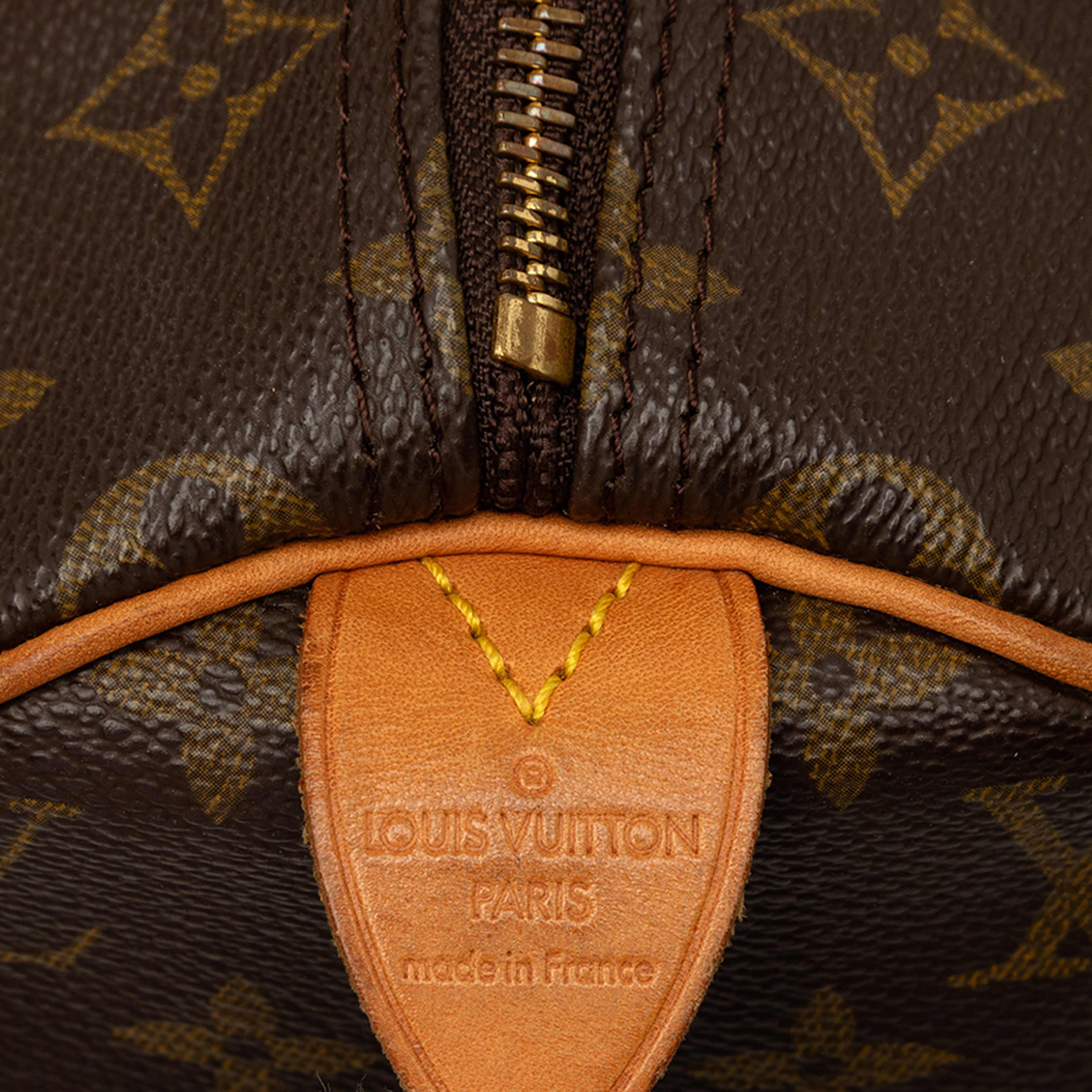 Louis Vuitton Monogram Speedy 30, från Luxclusif, i färgen brun. Klicka för att öppna bilden i stort format