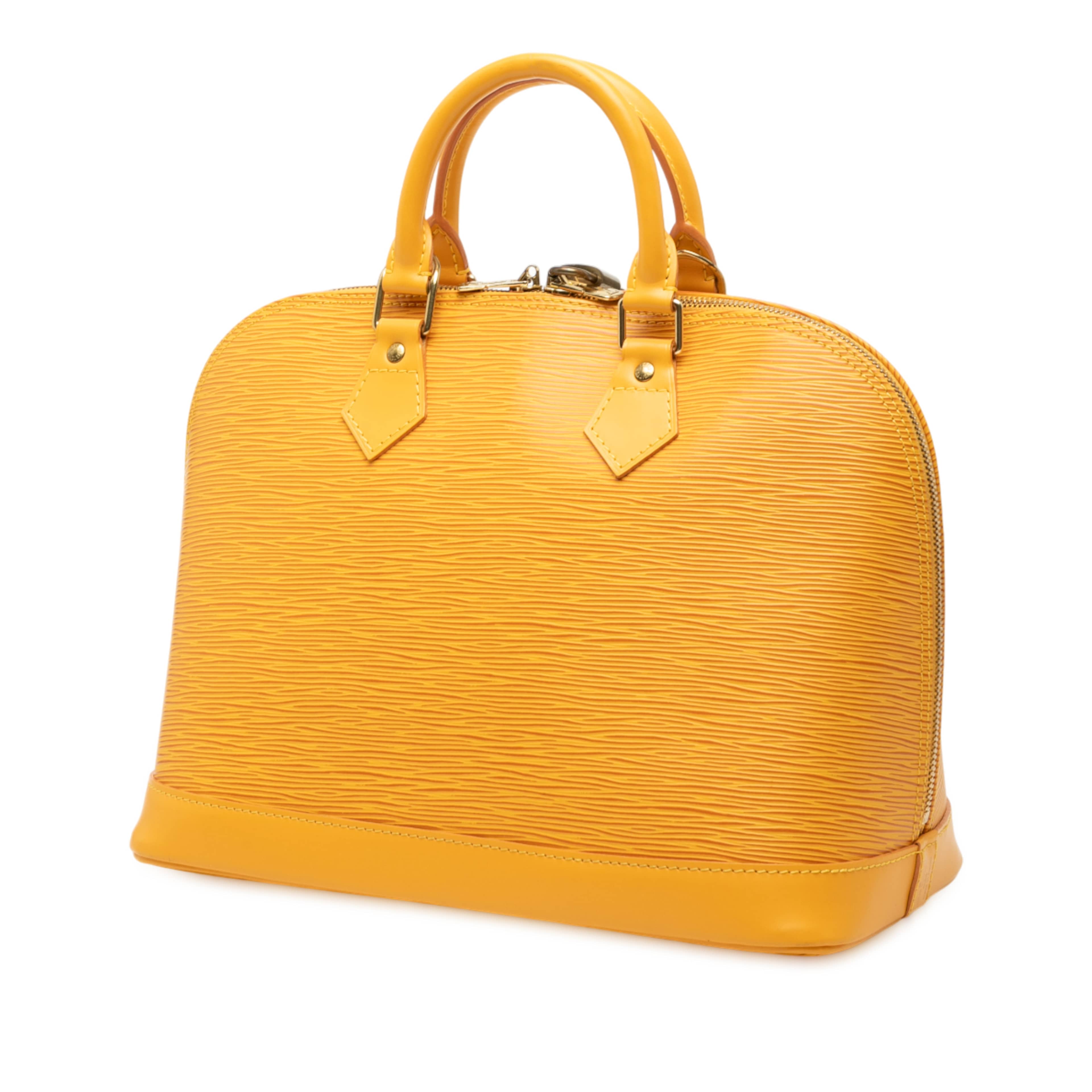 Louis Vuitton Epi Alma Pm, från Luxclusif, i färgen yellow. Klicka för att öppna bilden i stort format