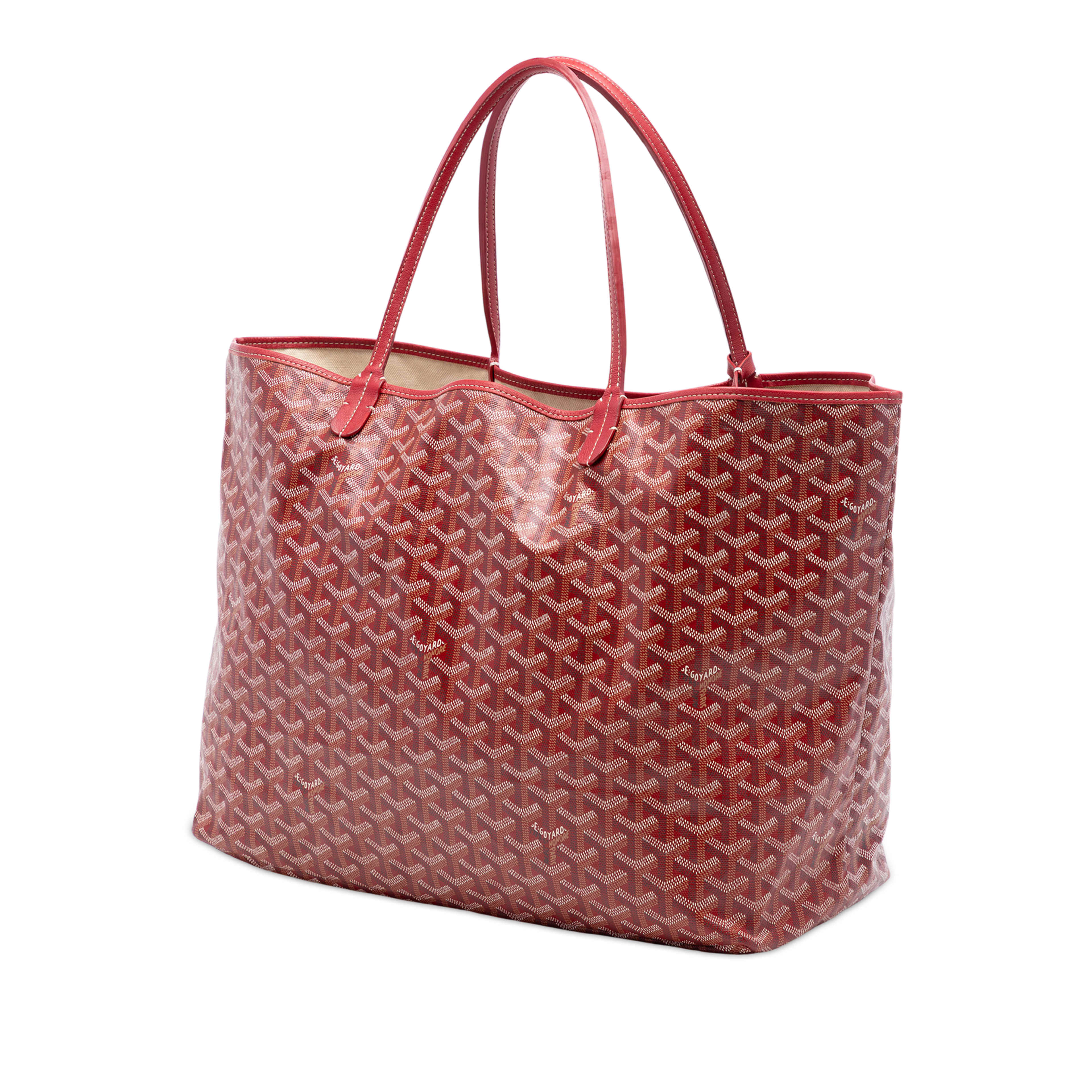 Goyard Goyardine Saint Louis Gm, från Luxclusif, i färgen red. Klicka för att öppna bilden i stort format
