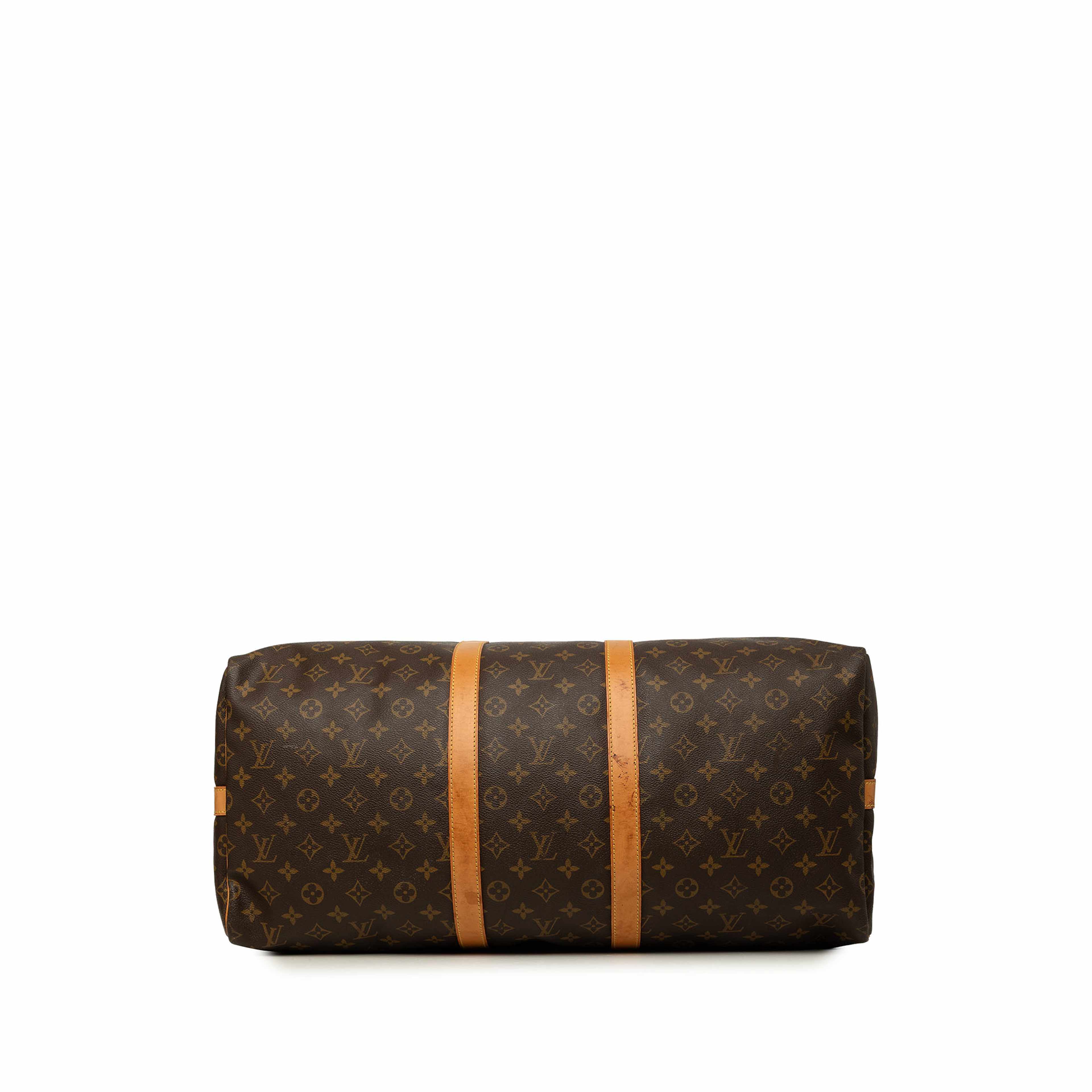 Louis Vuitton Monogram Keepall Bandouliere 55, från Luxclusif, i färgen brun. Klicka för att öppna bilden i stort format