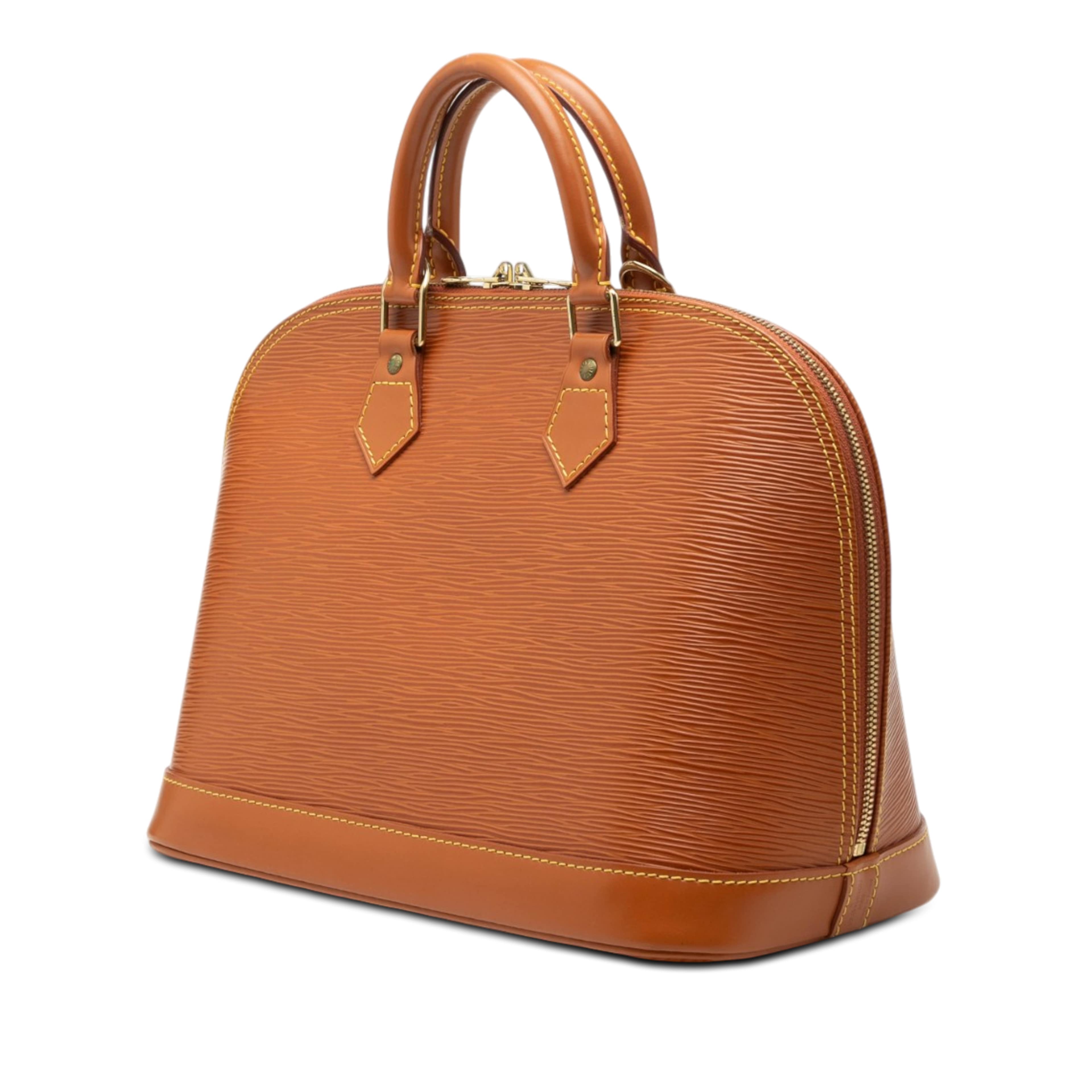 Louis Vuitton Epi Alma Pm, från Luxclusif, i färgen brun. Klicka för att öppna bilden i stort format