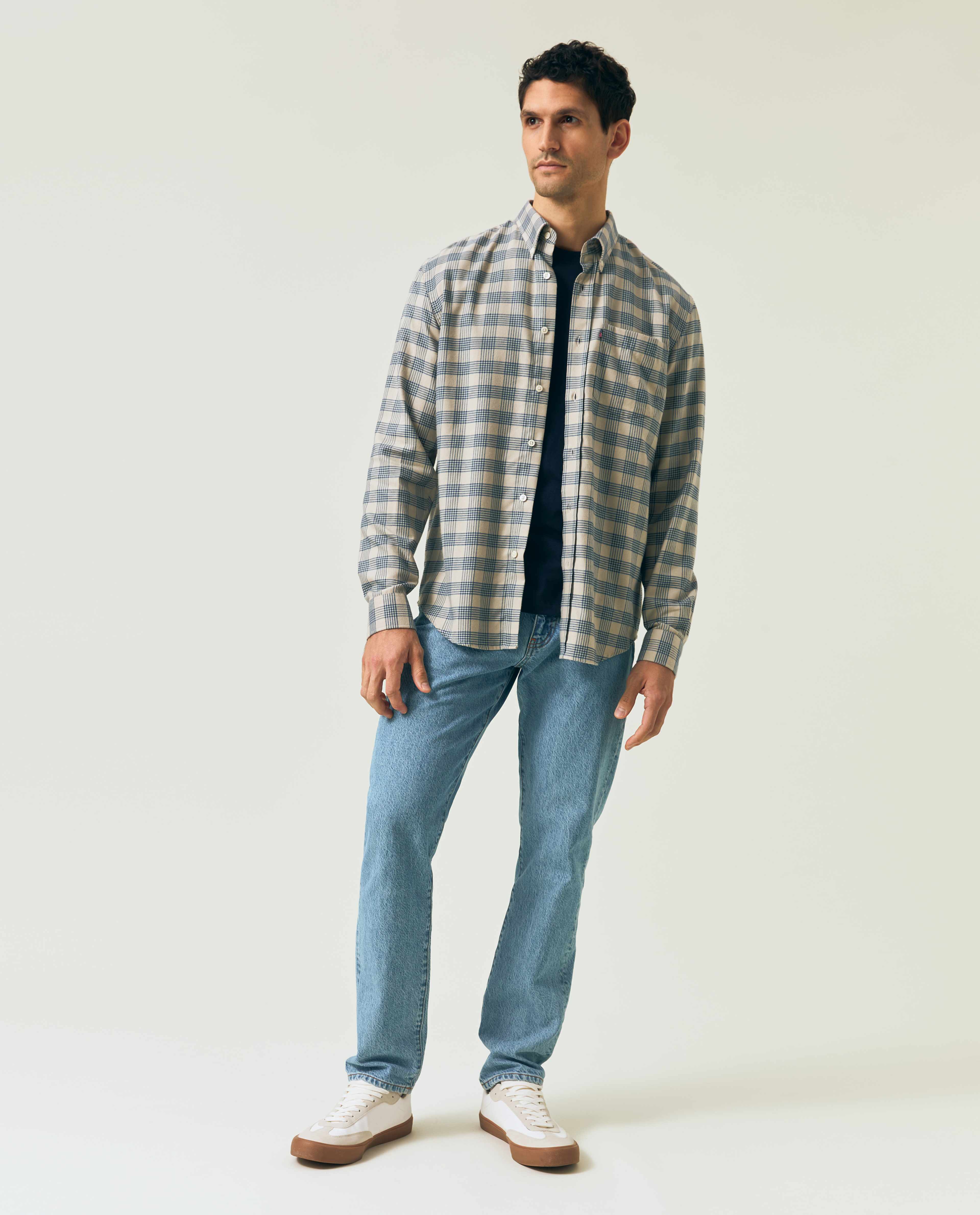 Casual Check Flannel B.d Shirt