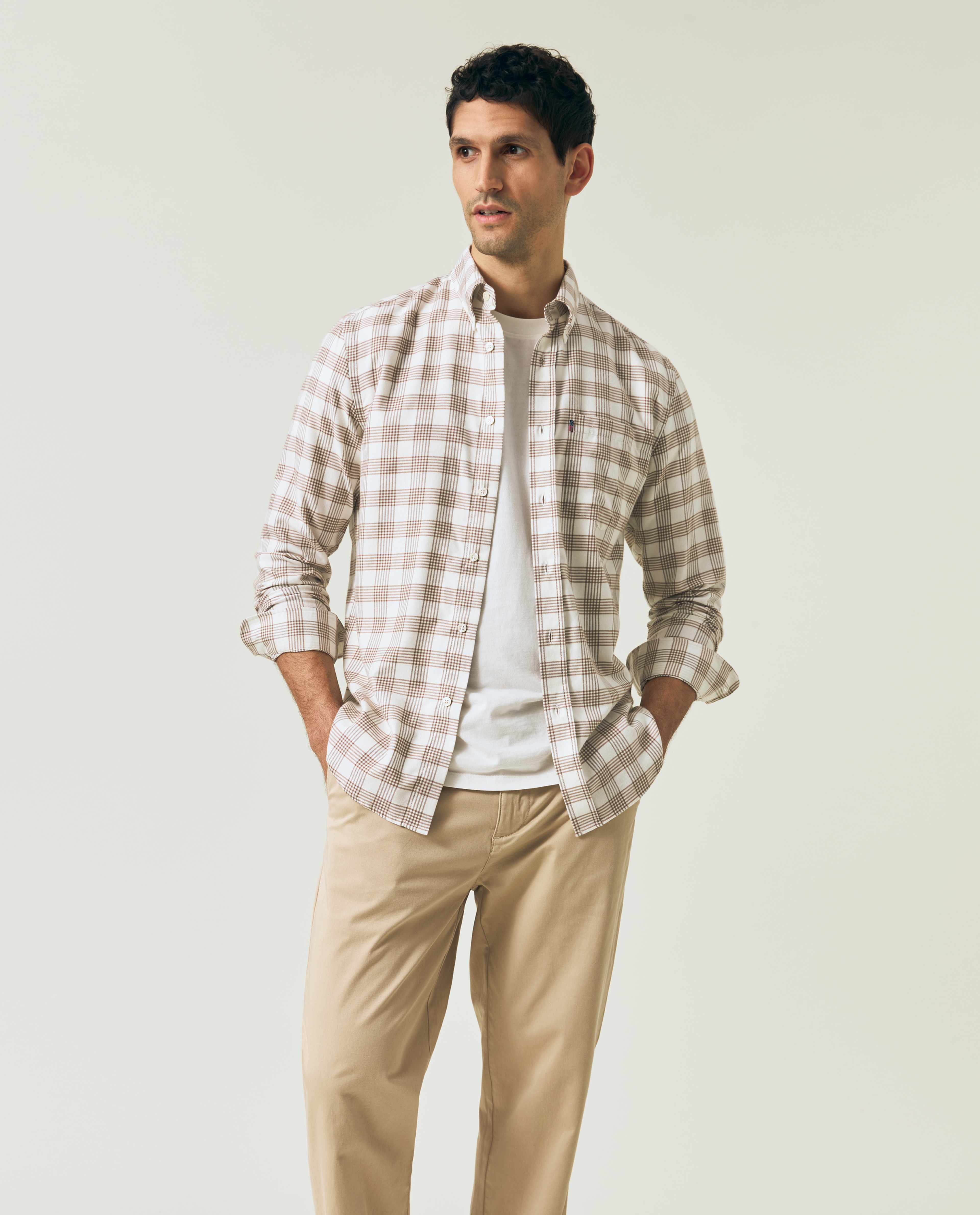 Casual Check Flannel B.d Shirt