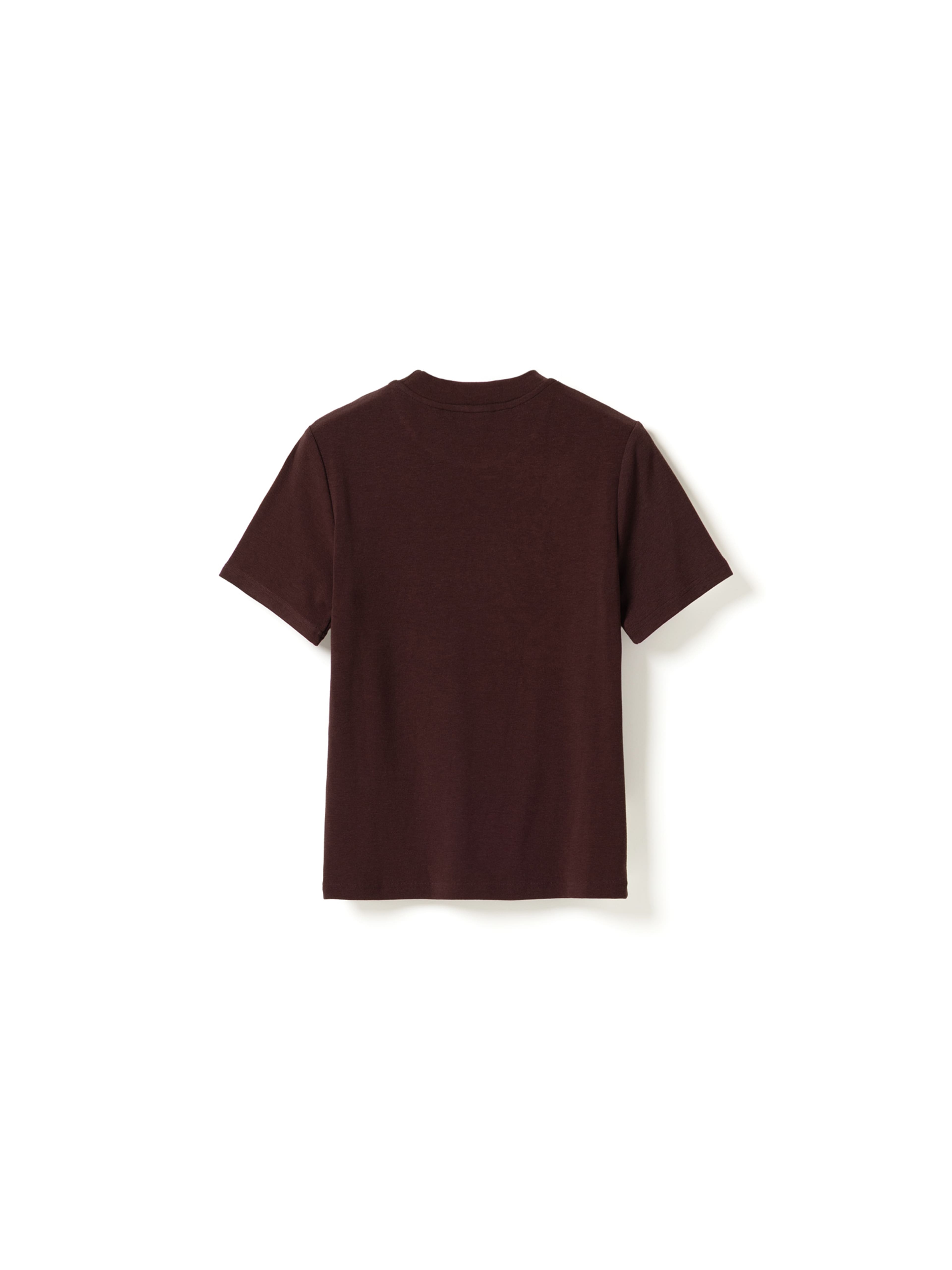 Lidie Ss Top - Burgundy Melange, från Noella, i färgen burgundy melange. Klicka för att öppna bilden i stort format
