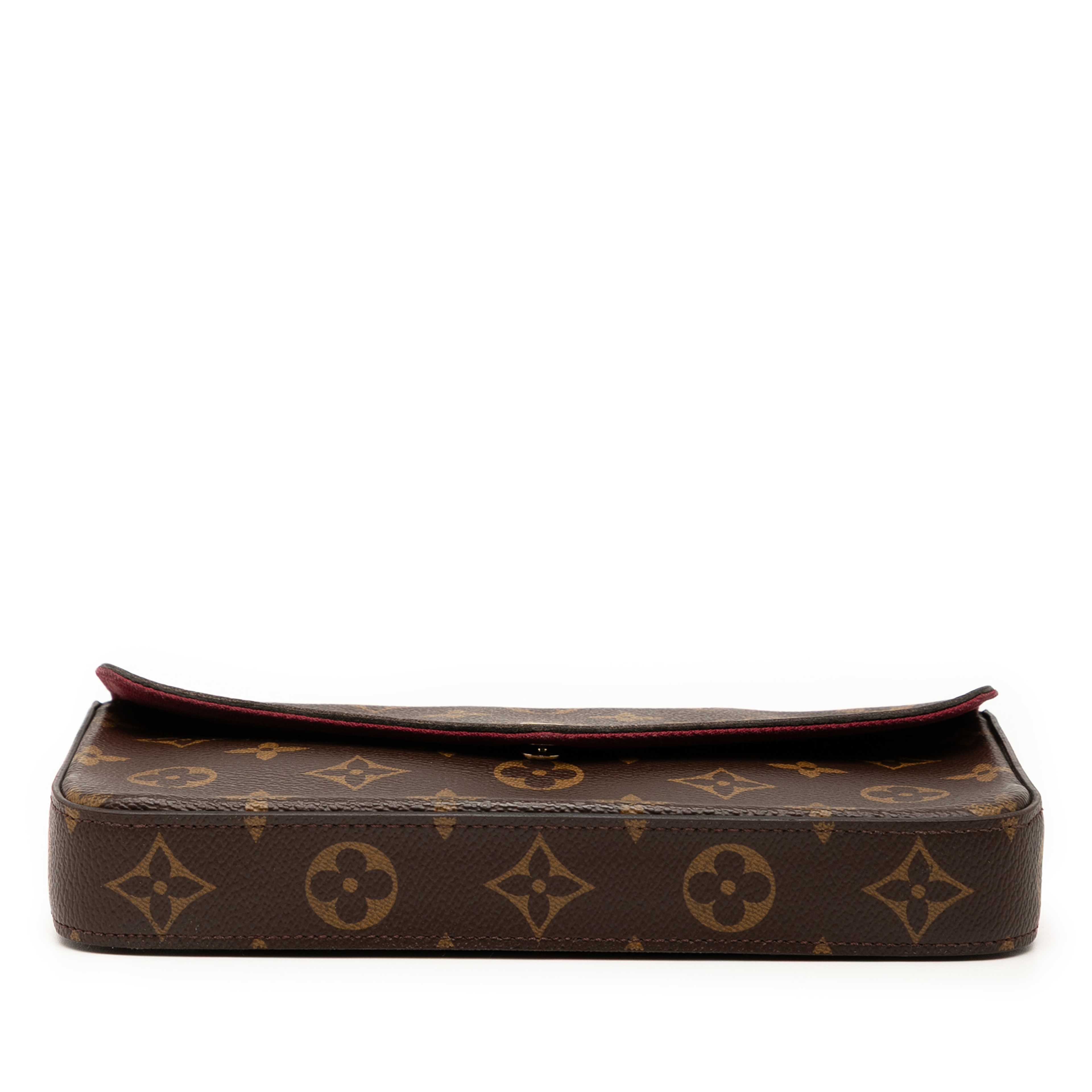 Louis Vuitton Monogram Pochette Felicie, från Luxclusif, i färgen brown. Klicka för att öppna bilden i stort format