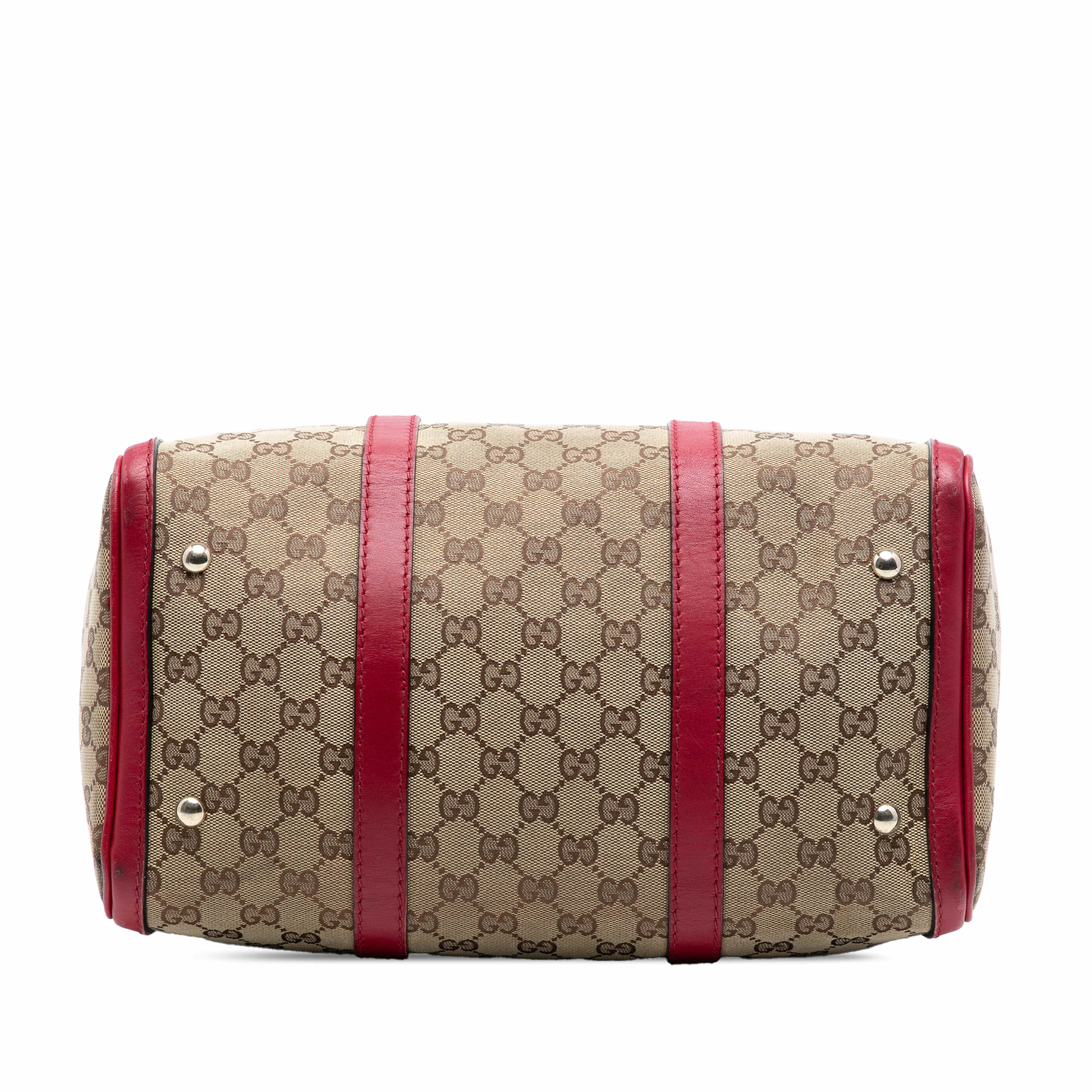 Gucci Medium Gg Canvas Joy Boston Bag, från Luxclusif, i färgen beige. Klicka för att öppna bilden i stort format