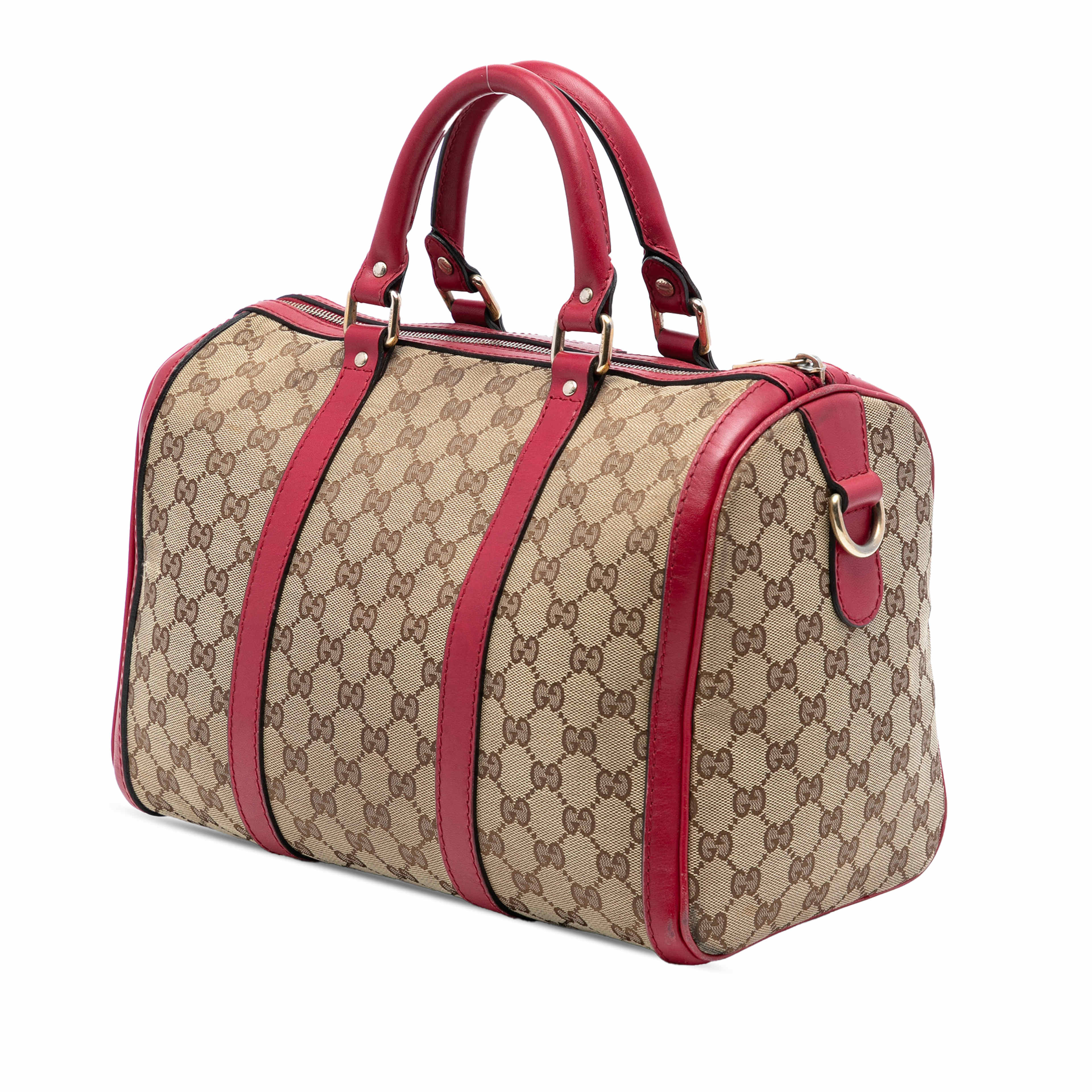 Gucci Medium Gg Canvas Joy Boston Bag, från Luxclusif, i färgen beige. Klicka för att öppna bilden i stort format